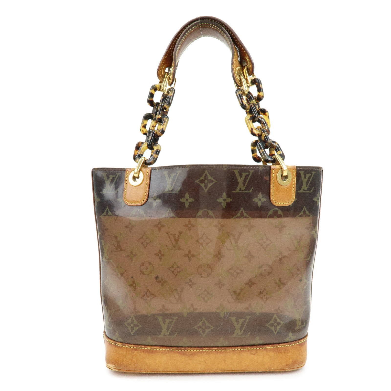Louis Vuitton Monogram Cabas Ambre PM Tote Bag Clear Brown M92502