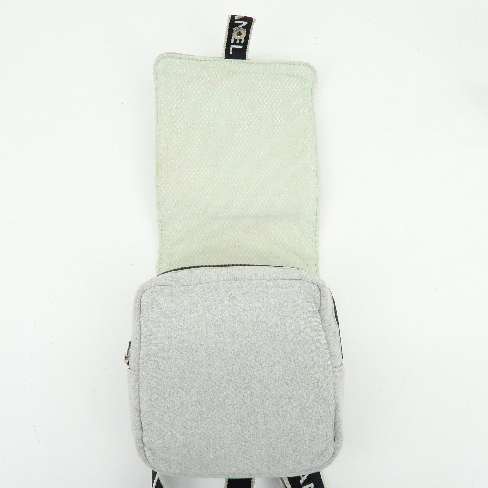 CHANEL CHANEL Sports COCO Mark Canvas Waist Bag Body Bag Gray