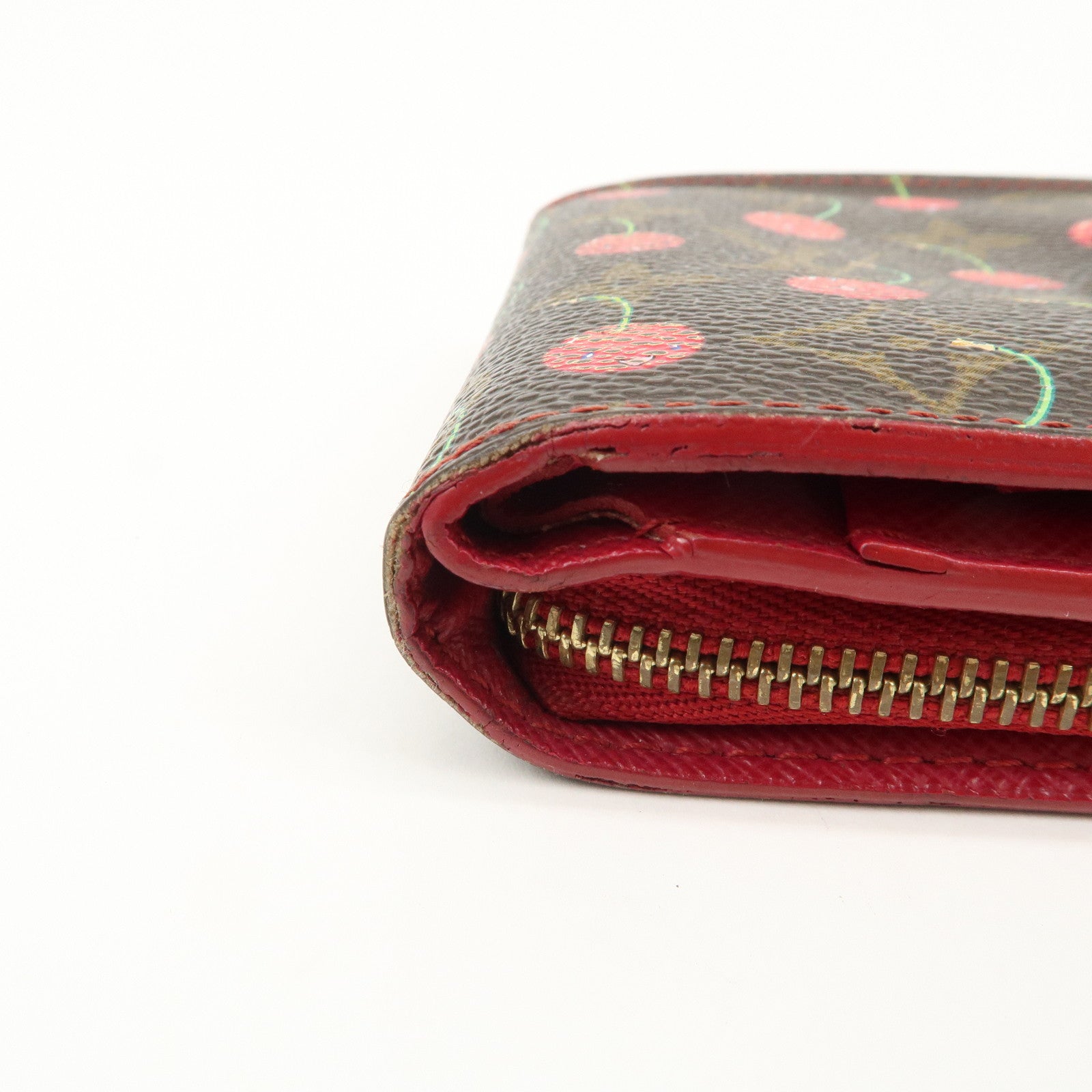 Louis Vuitton Monogram Cherry Compact Zip Bi-fold Wallet M95005