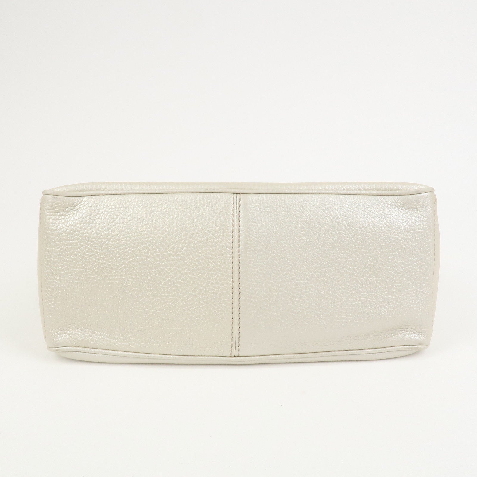 CELINE Macadam Engraved Leather Boogie Bag Hand Bag Gold