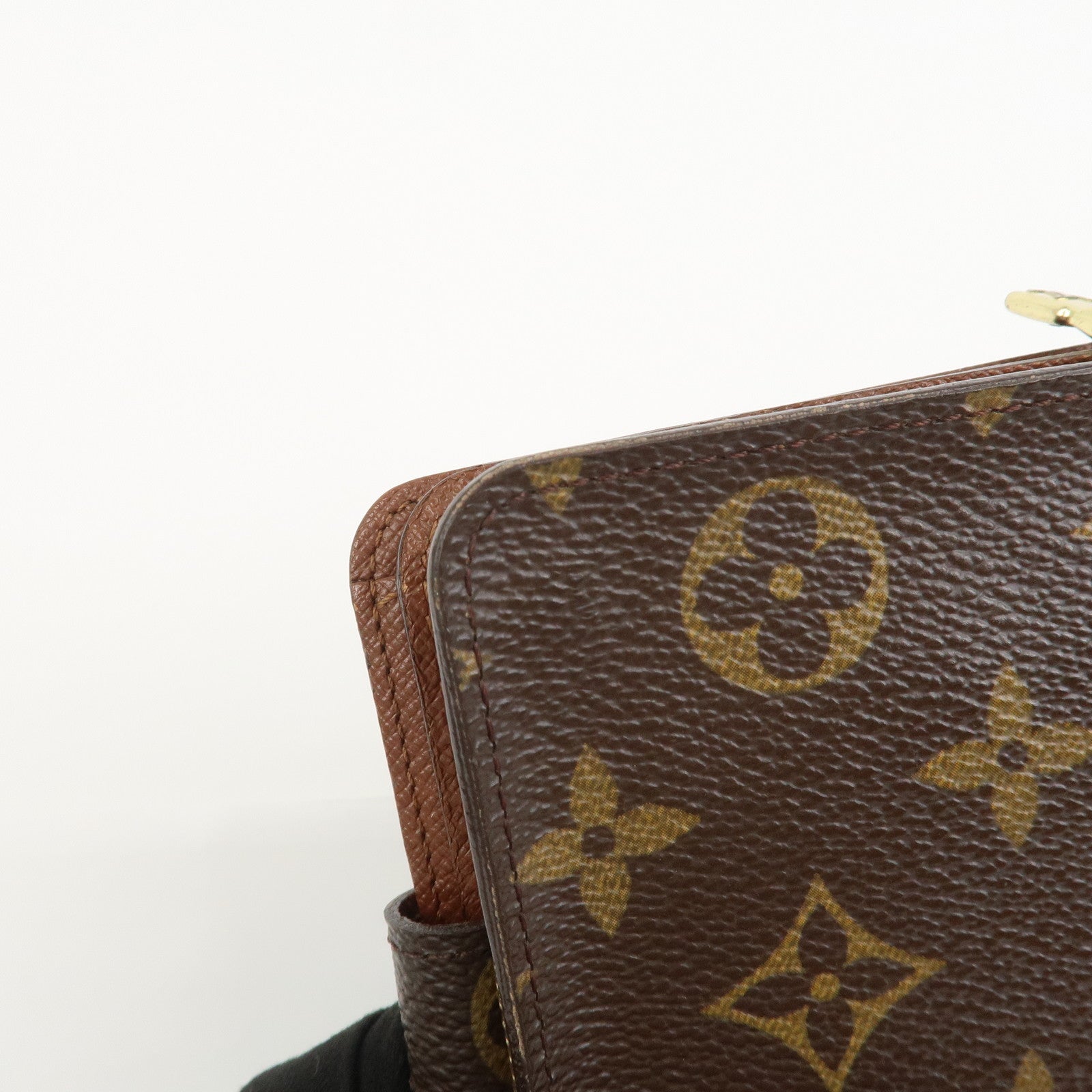 Louis Vuitton Monogram Compact Zippy Small Wallet Brown M61667