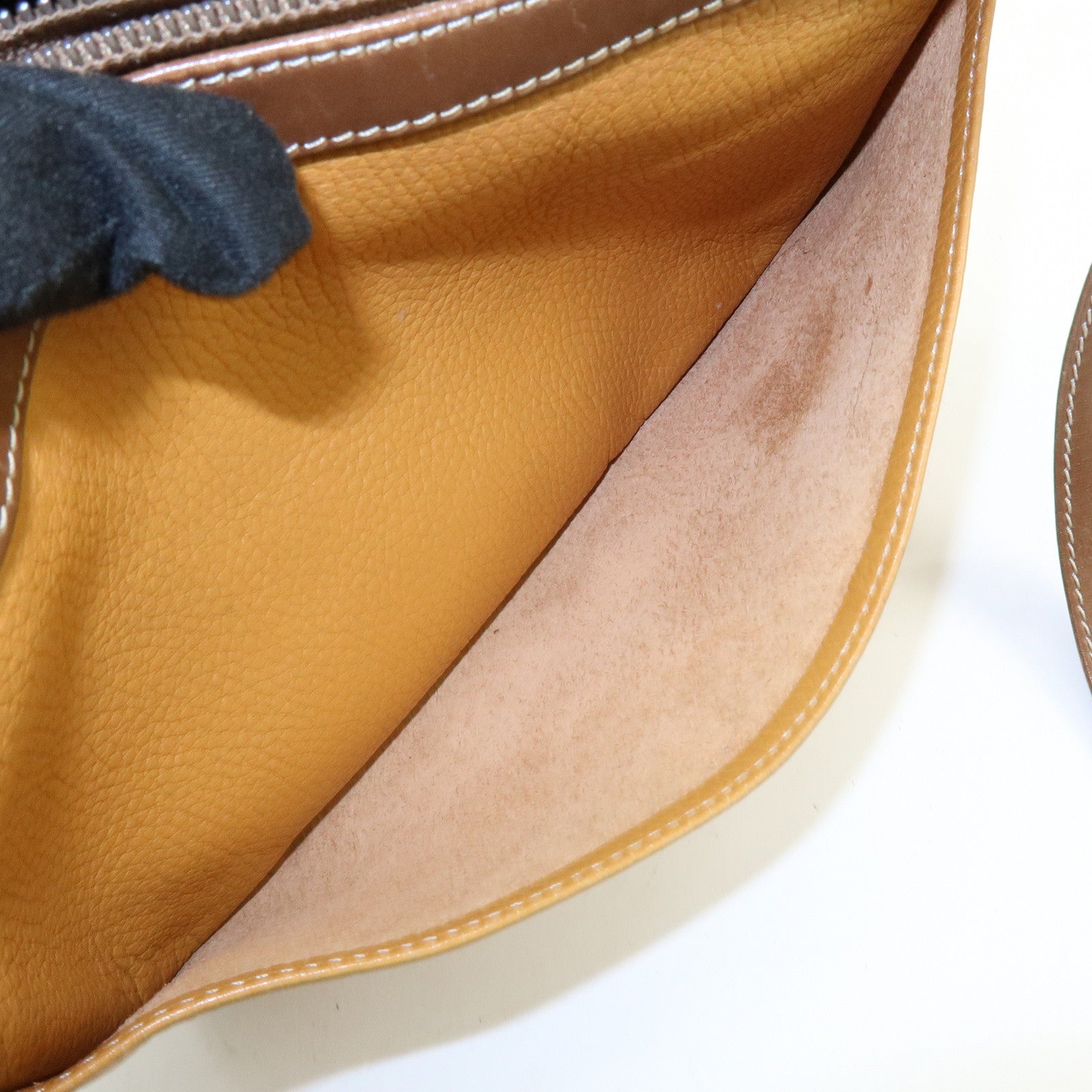 LOEWE Anagram Leather Shoulder Bag Crossbody Bag Brown