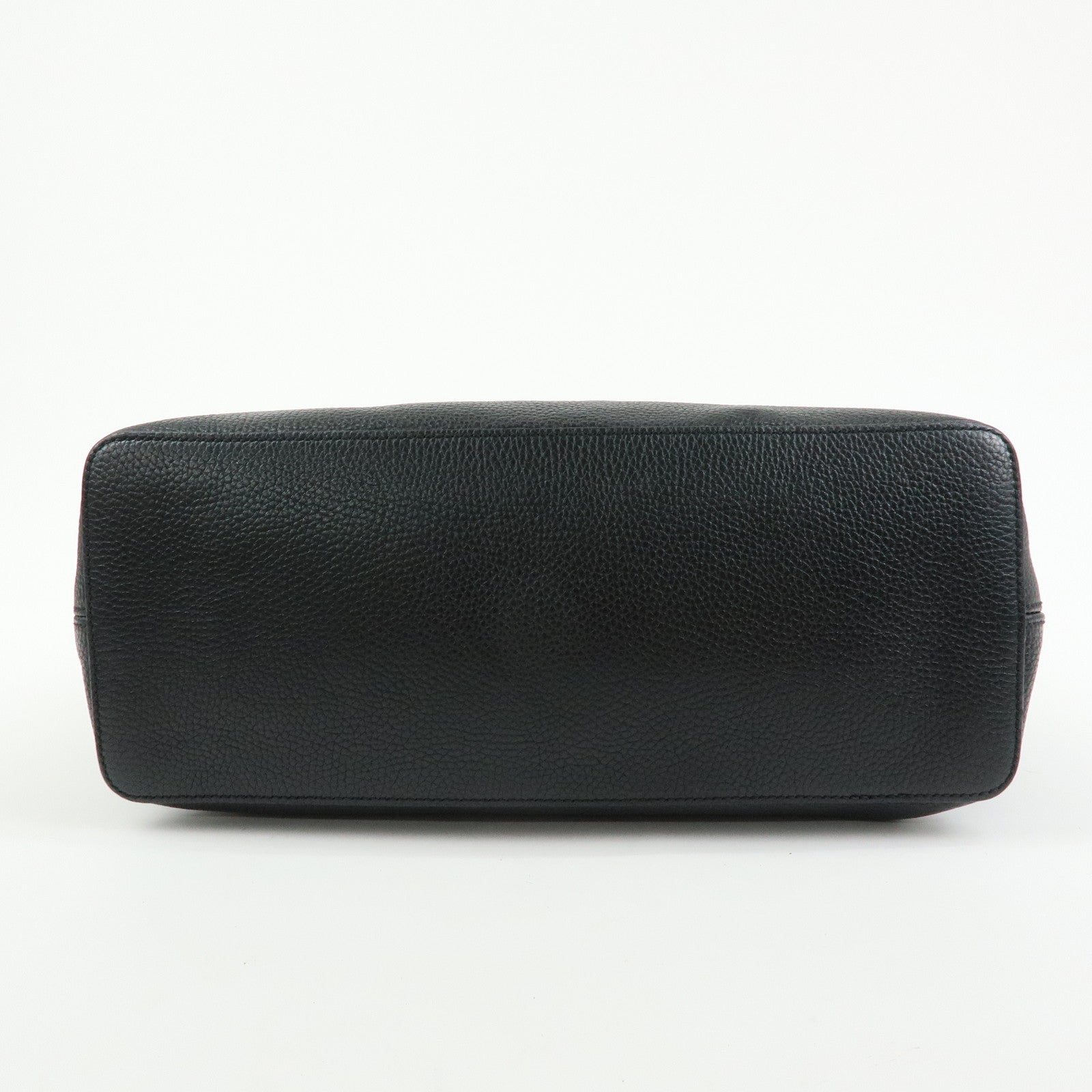 GUCCI Interlocking G Soho Leather 2Way Bag Hand Bag Black 536194