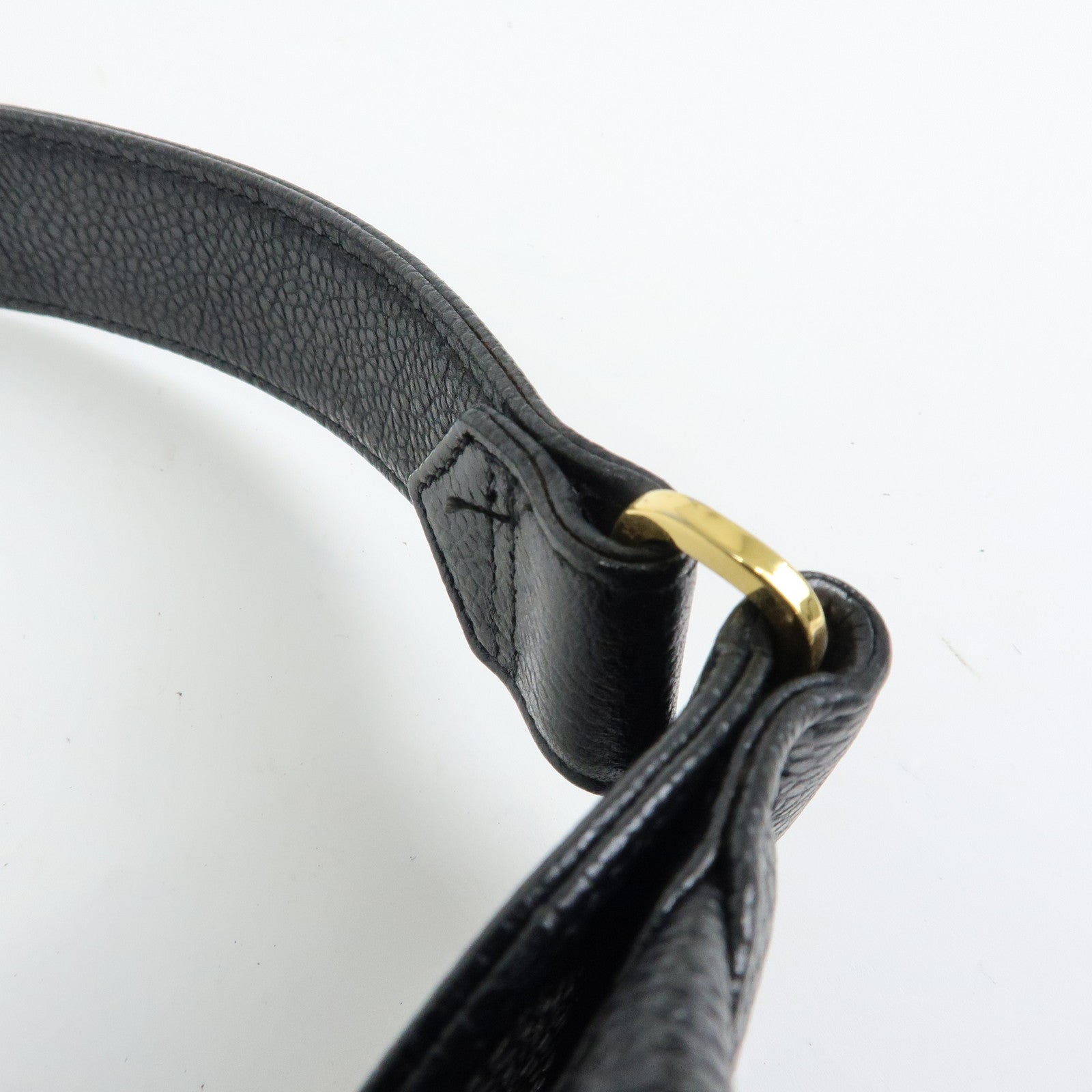 CHANEL Large COCO Mark Cavairskin Shoulder Bag Black