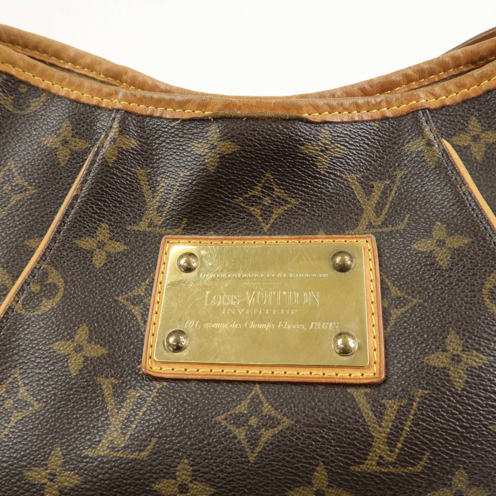 Louis Vuitton Monogram Galliera PM Shoulder Bag Brown M56382