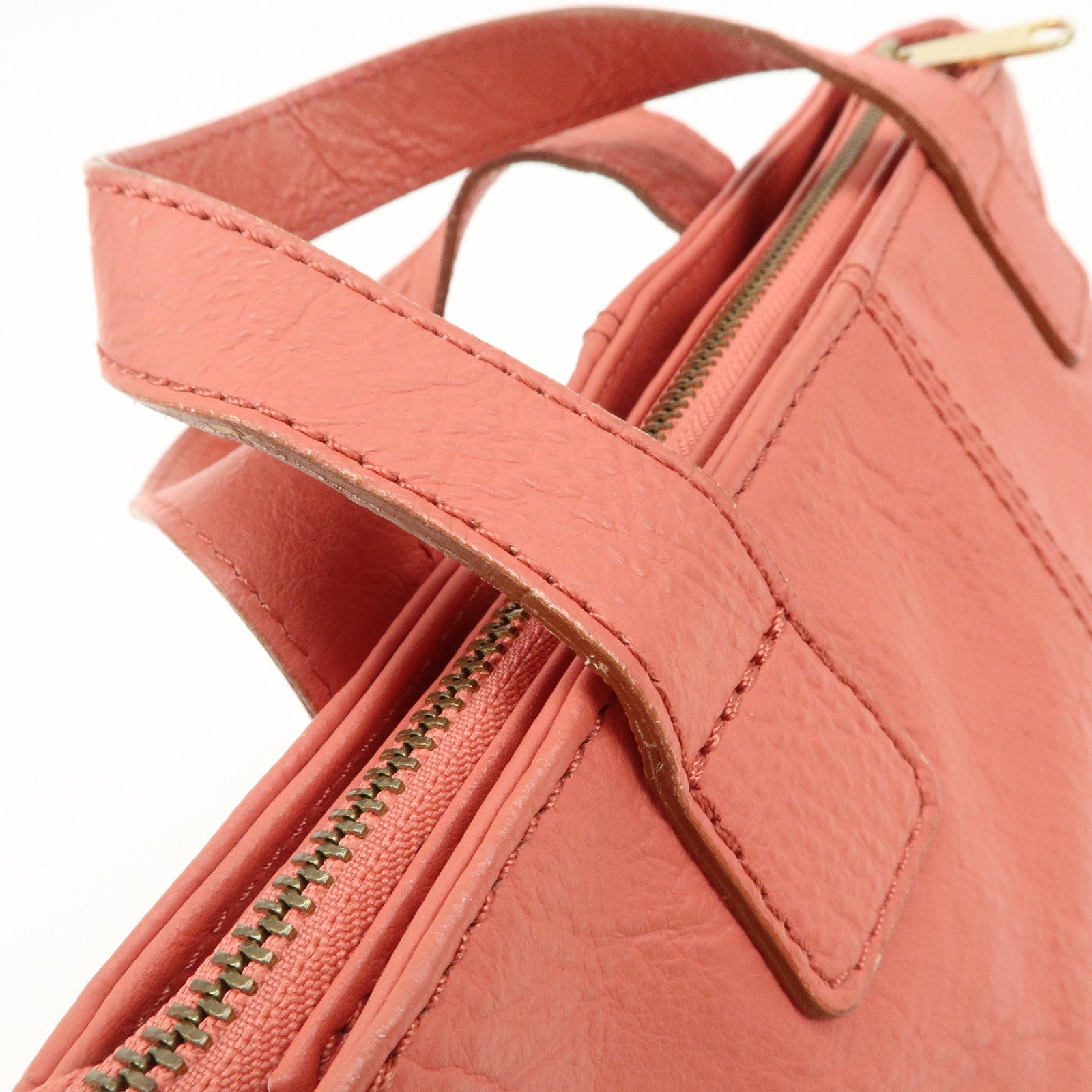 BURBERRY 2Way Bag Hand Bag Pink Gold Hardware