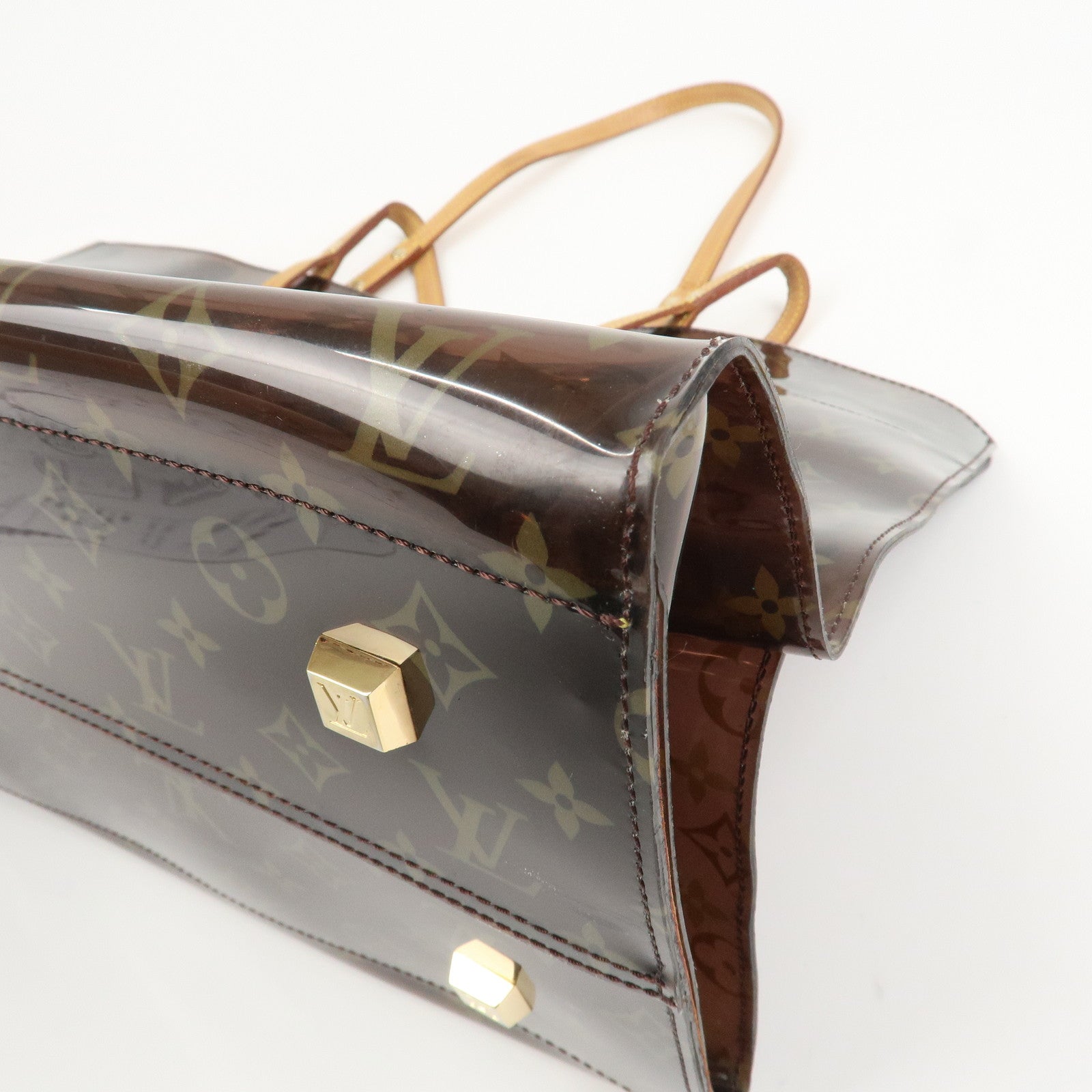 Louis Vuitton Monogram Cabas Cruise Vinyl Tote Bag Brown M50500