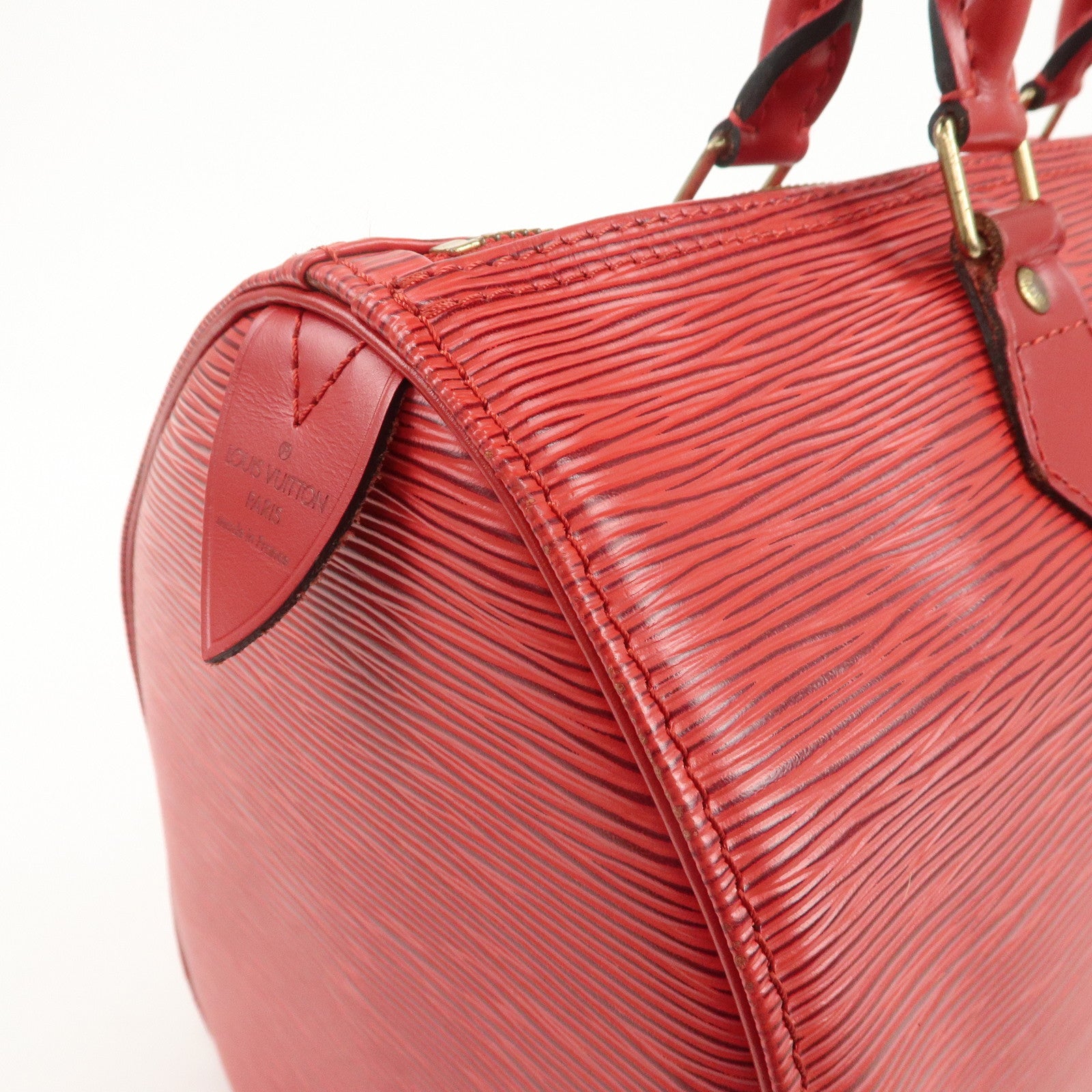 Louis Vuitton Epi Leather Speedy 30 Boston Bag Castilian Red M43007