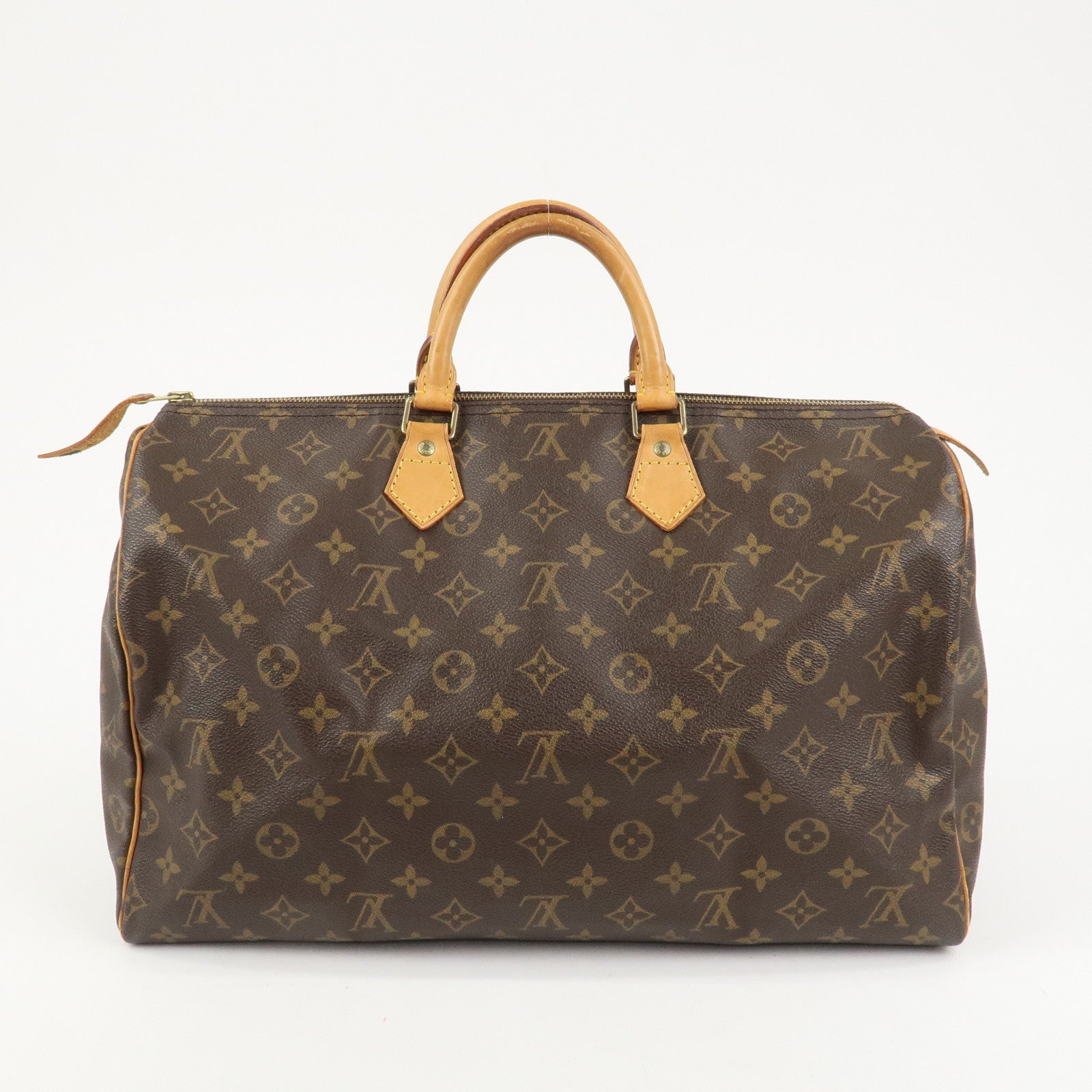 Louis Vuitton Monogram Speedy 40 Hand Bag Boston Bag Brown M41522