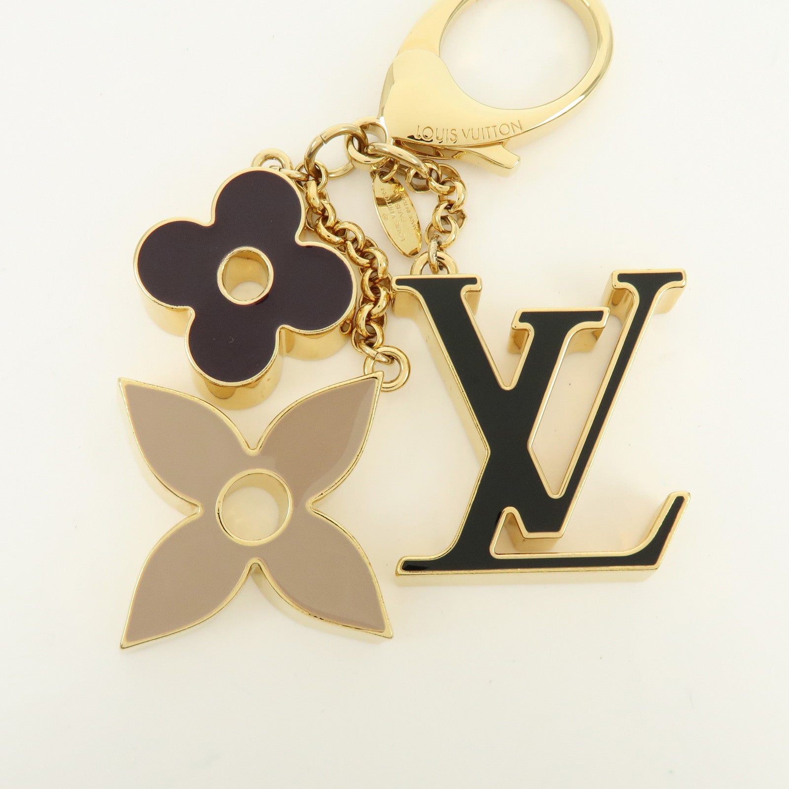 Louis Vuitton Fleur de Monogram Key Chain Bag Charm M67119