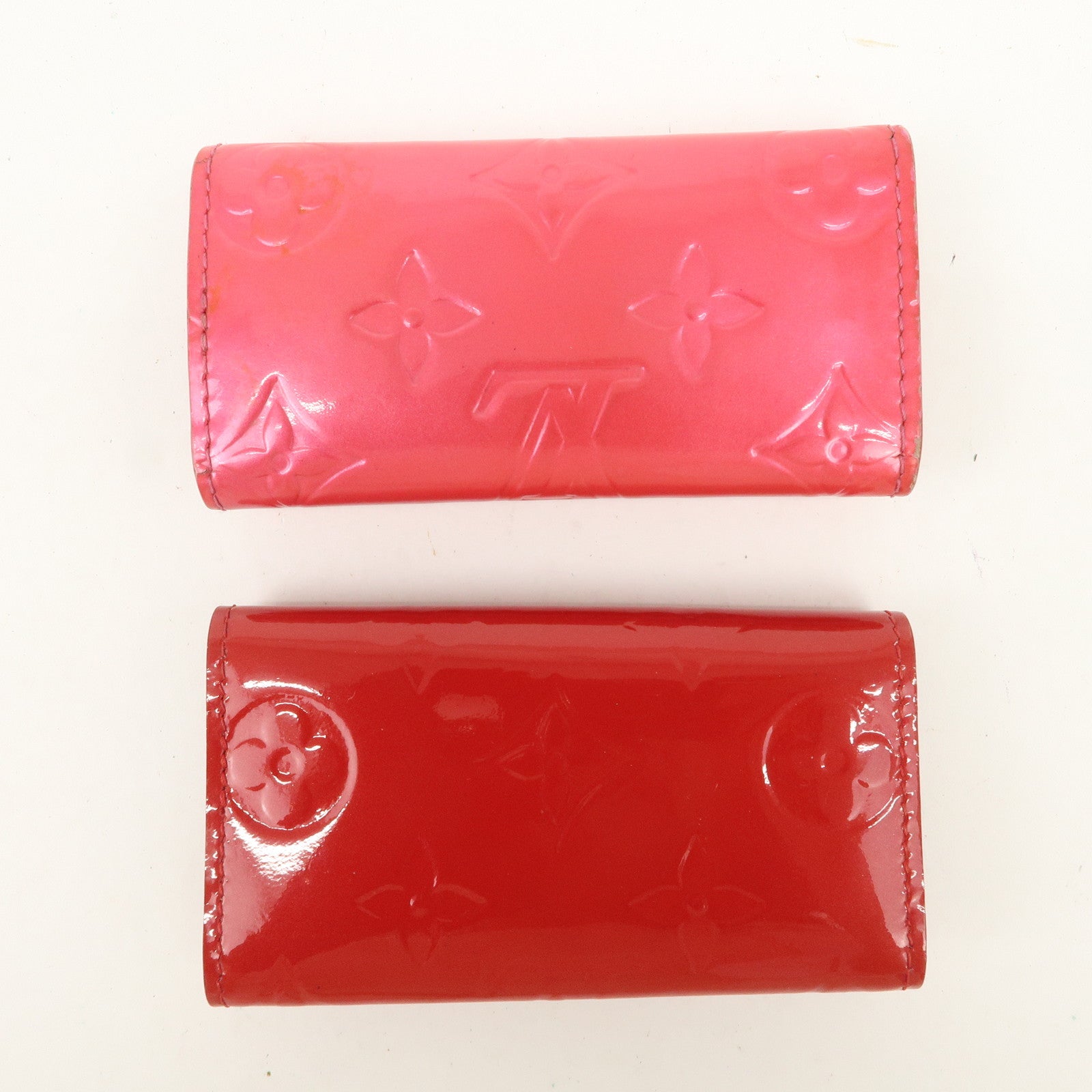 Louis Vuitton Vernis Set of 2 Multicles 4 Key Case M91976 M91252 Used