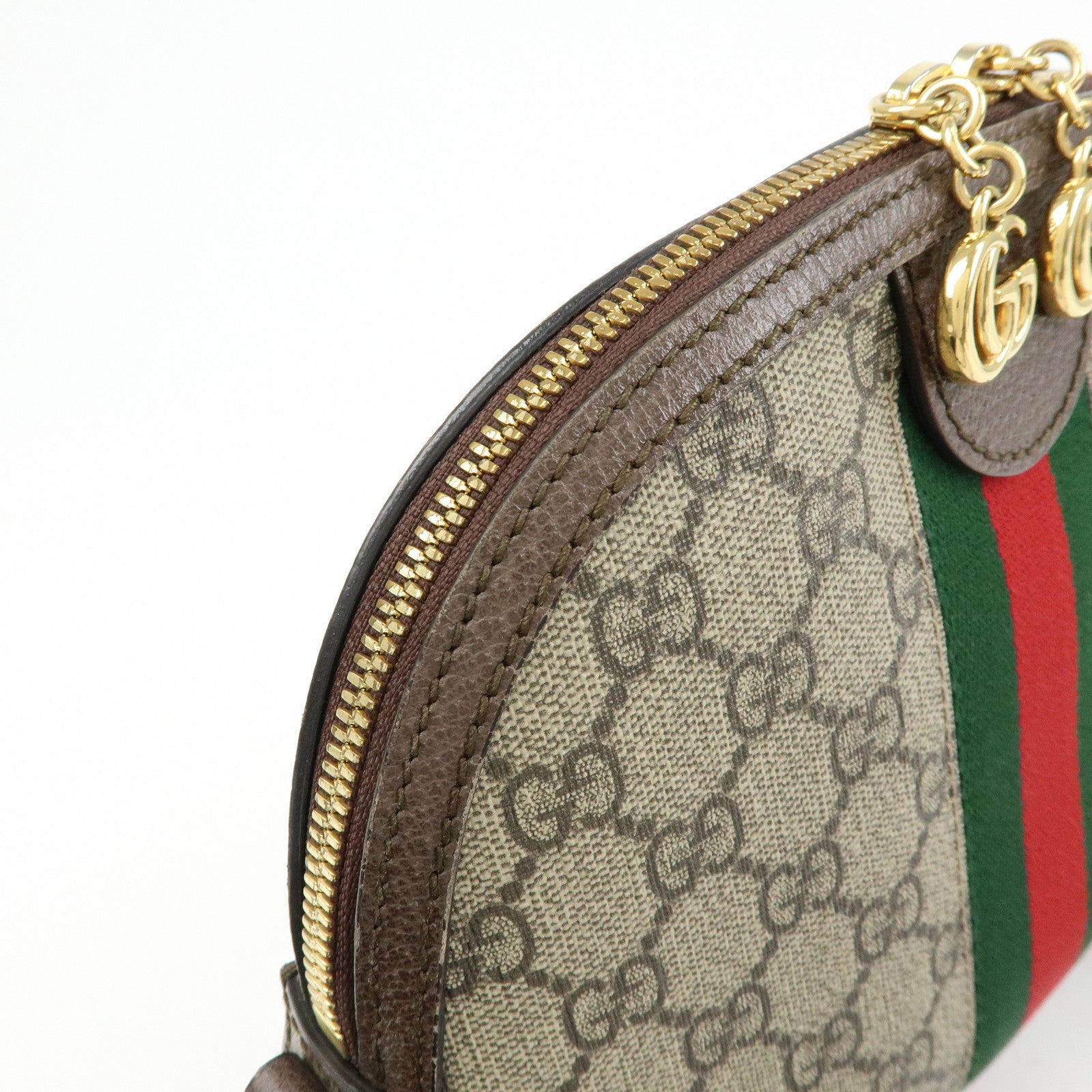 GUCCI Sherry Ophidia GG Supreme Leather Shoulder Bag Beige 499621