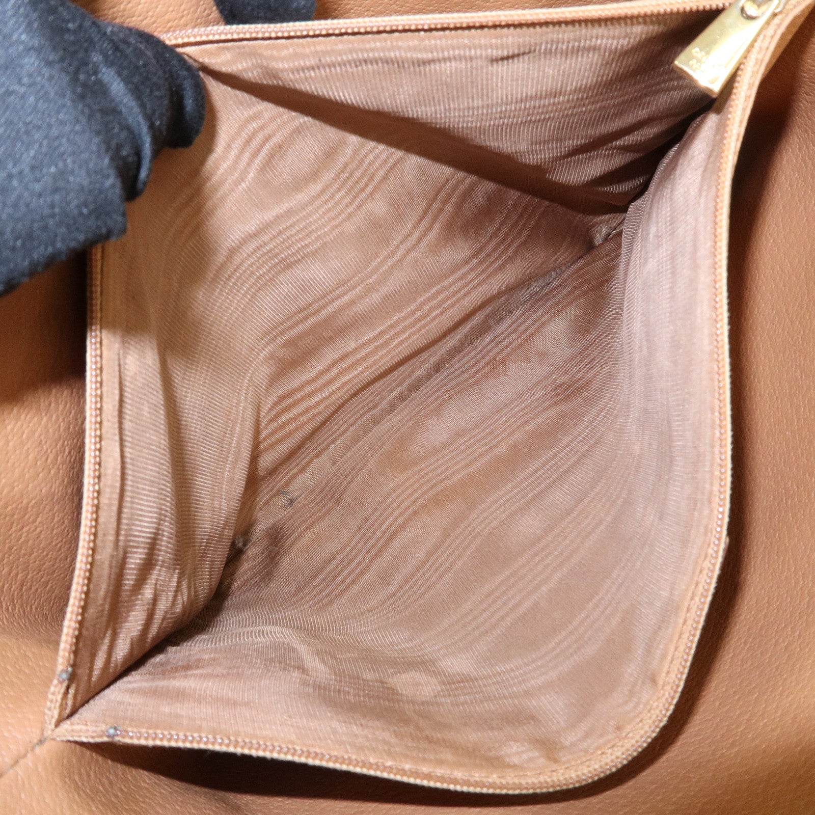 CELINE Macadam PVC Leather Shoulder Bag Hand Bag Brown