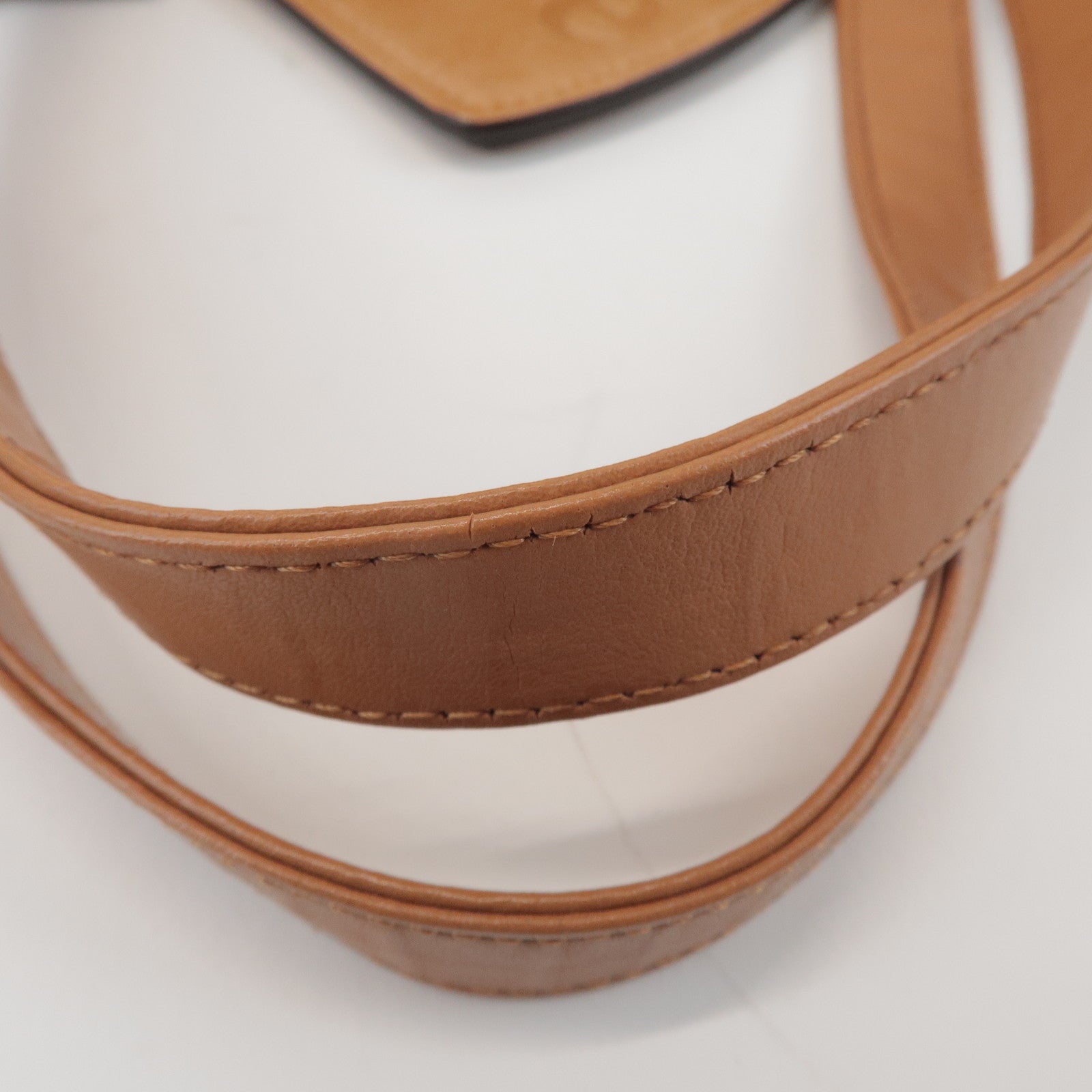 Chloe Eden Leather Tote Bag Shoulder Bag Hand Bag Brown