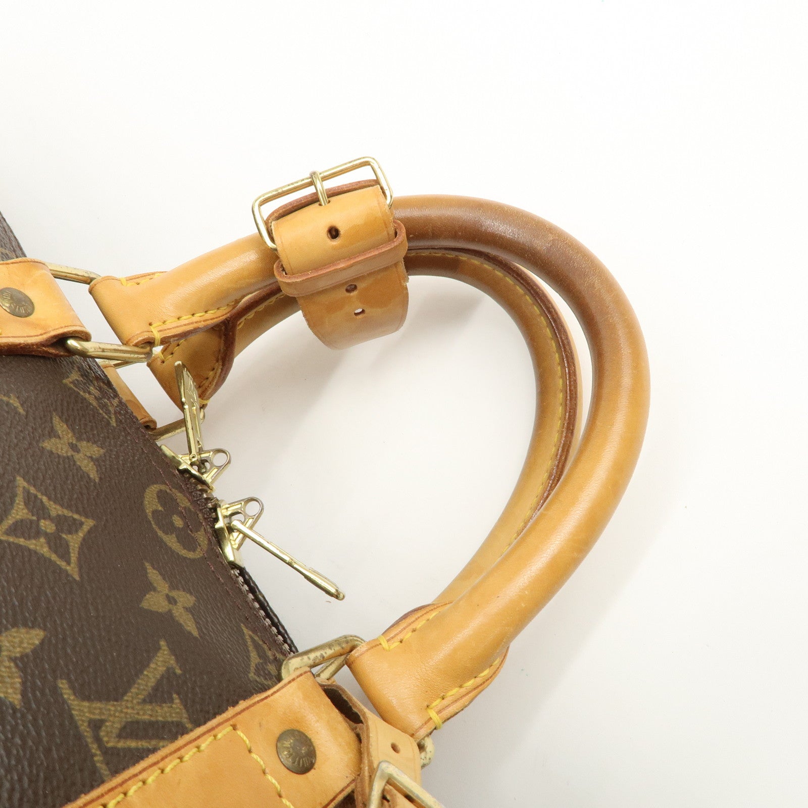 Louis Vuitton Monogram Canvas Keep All 45 Boston Bag Brown M41428