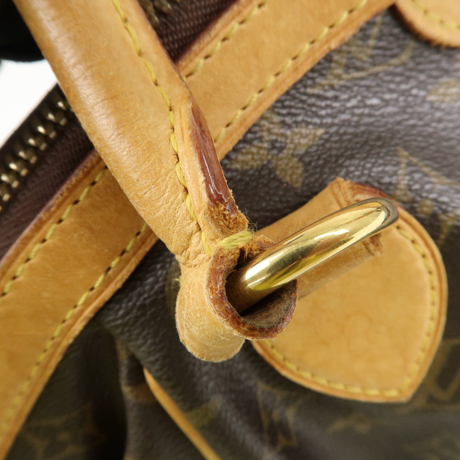 Louis Vuitton Monogram Tivoli PM Hand Bag Shoulder Bag Brown M40143 Used