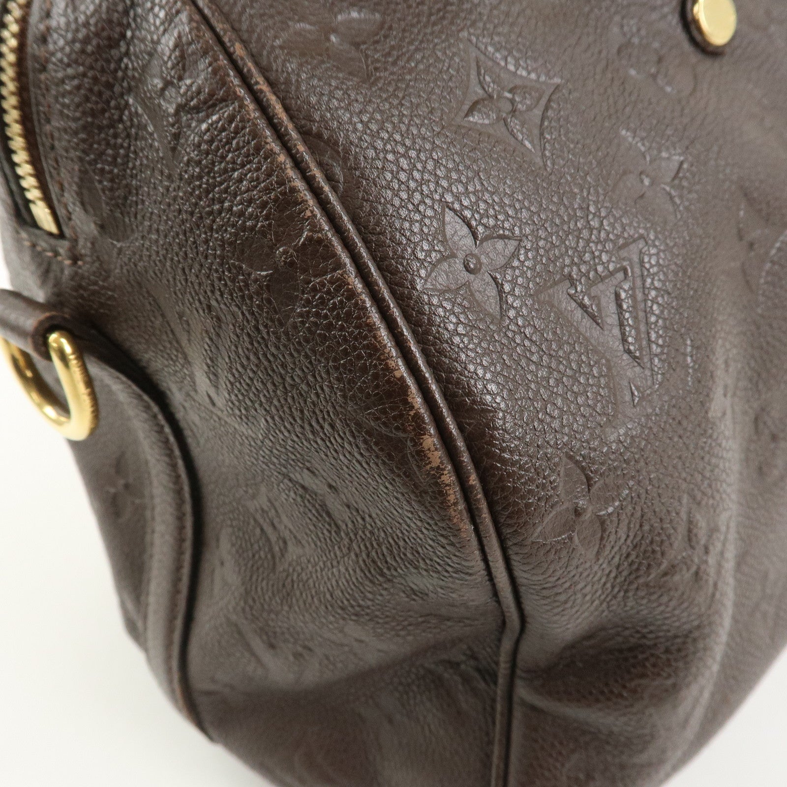 Louis Vuitton Monogram Empreinte Speedy 30 Bandouliere Terre M40751