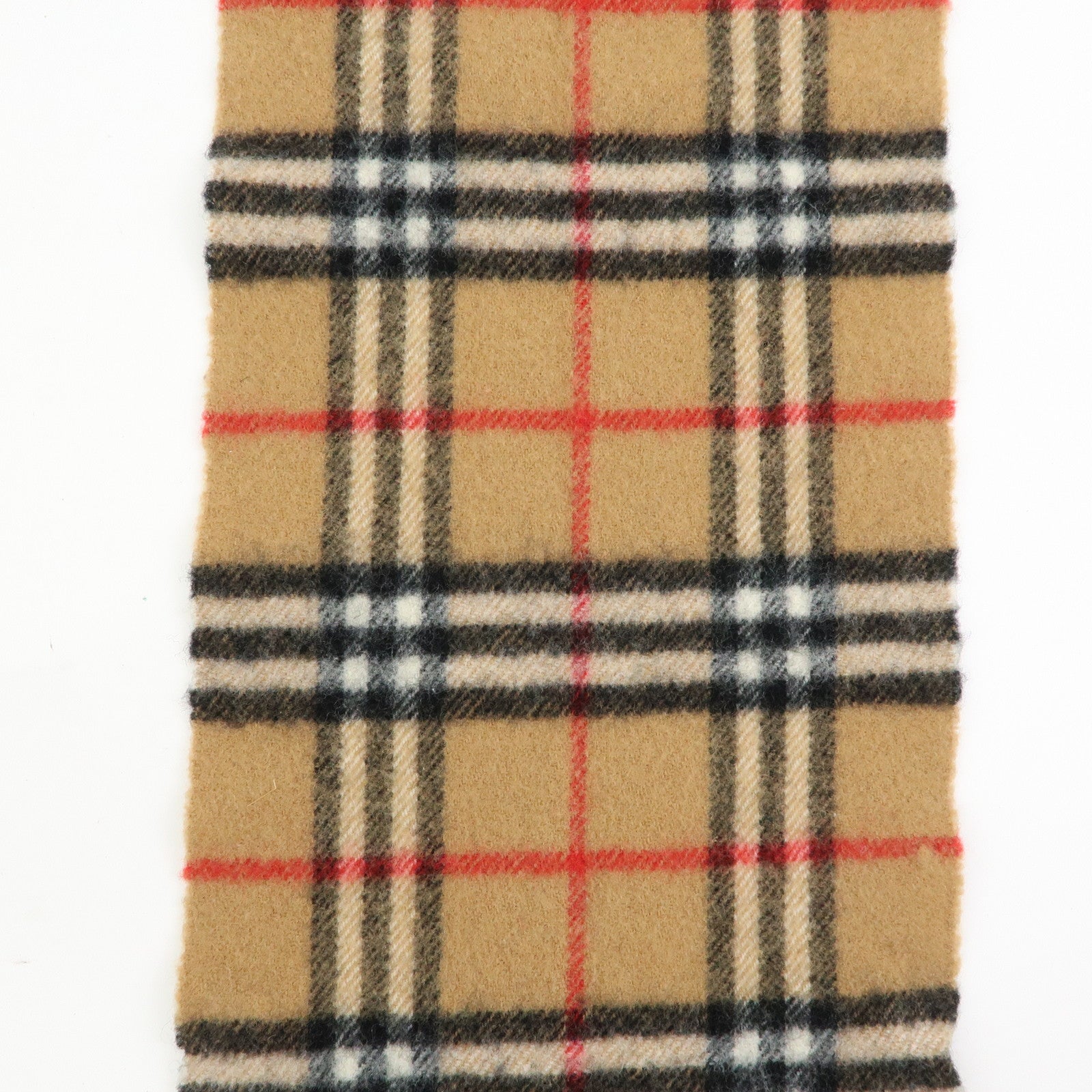BURBERRY Nova Plaid Wool 100% Scarf Shawl Beige Black Red