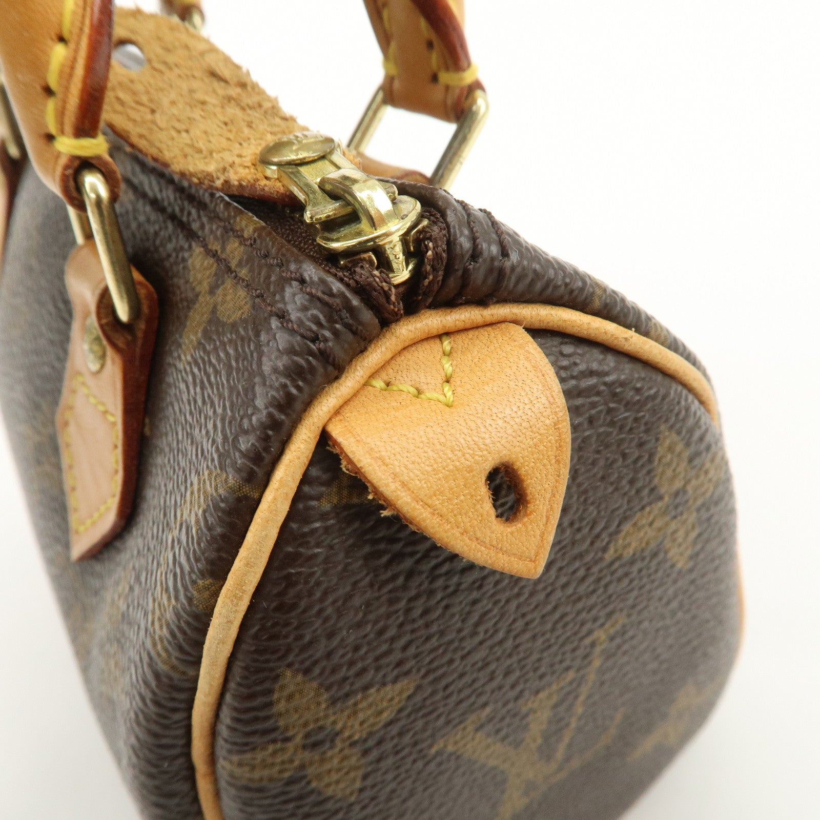 Louis Vuitton Monogram Mini Speedy & Shoulder Strap Brown M41534