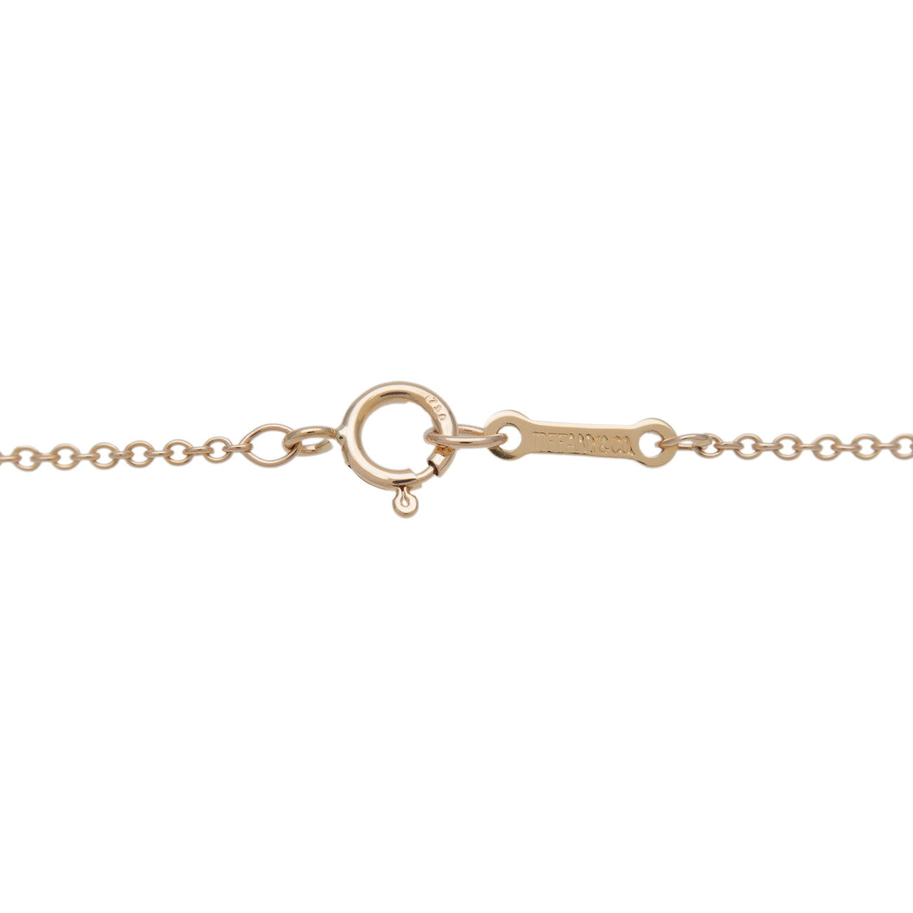 Tiffany & Co Bean Necklace Small K18YG 750YG Yellow Gold