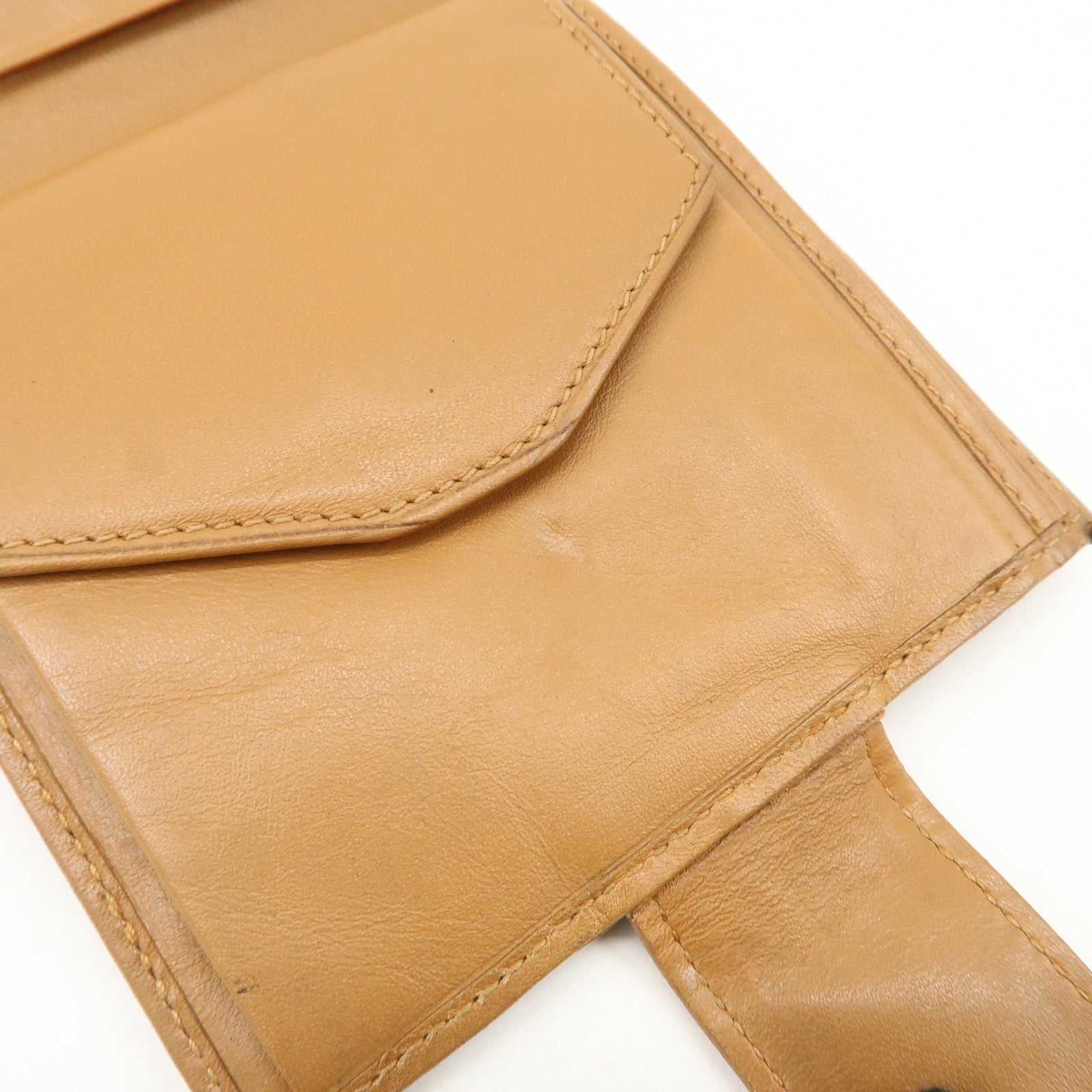 CELINE Macadam PVC Leather Bi-Fold Compact Wallet Brown