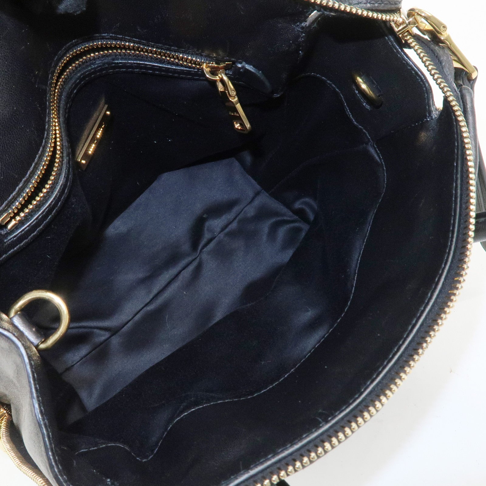 MIU MIU Matelasse Leather 2Way Bag Hand Bag Shoulder Bag 5BA003