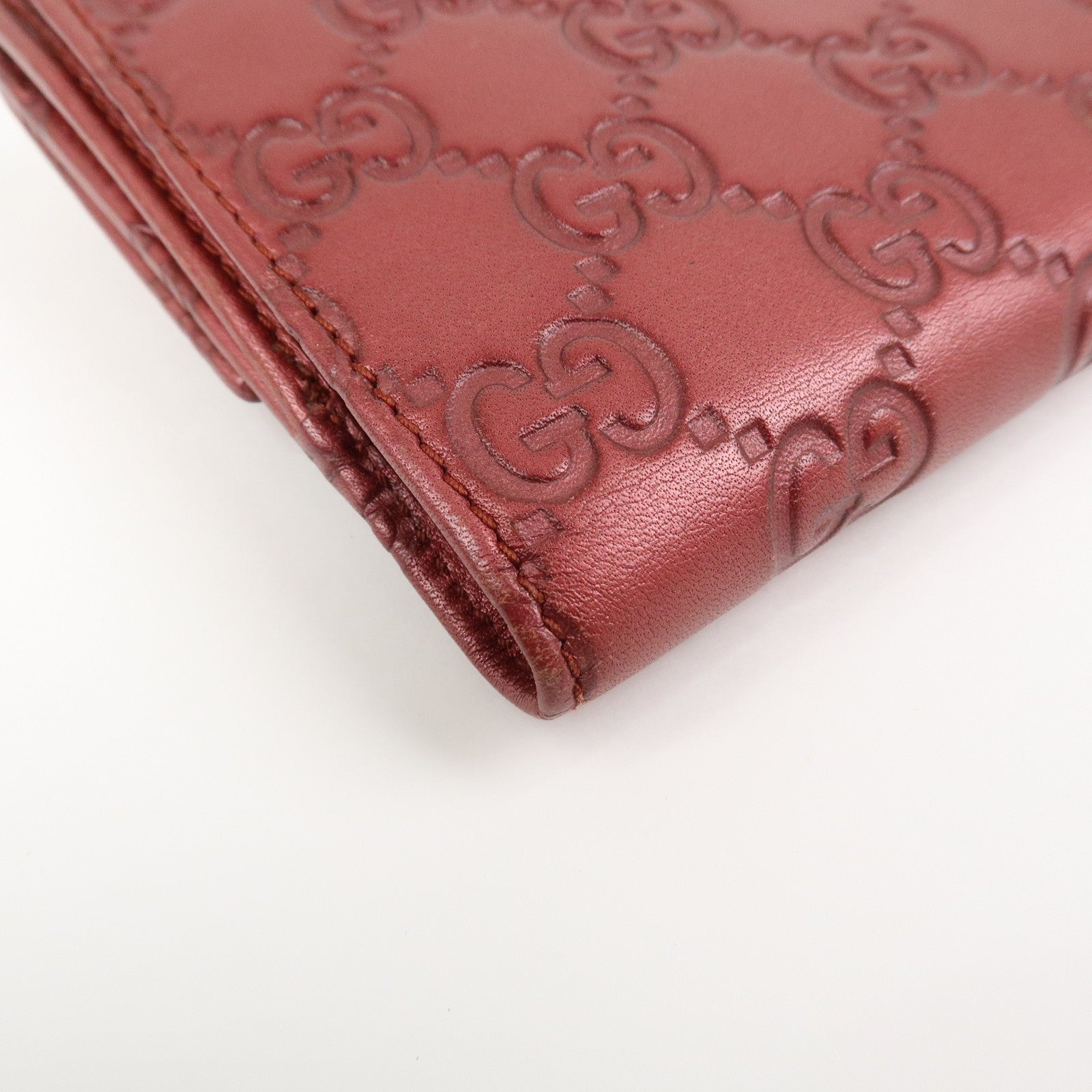 GUCCI Lovely Heart Guccissima W Hook Bi-fold Compact Wallet  245727