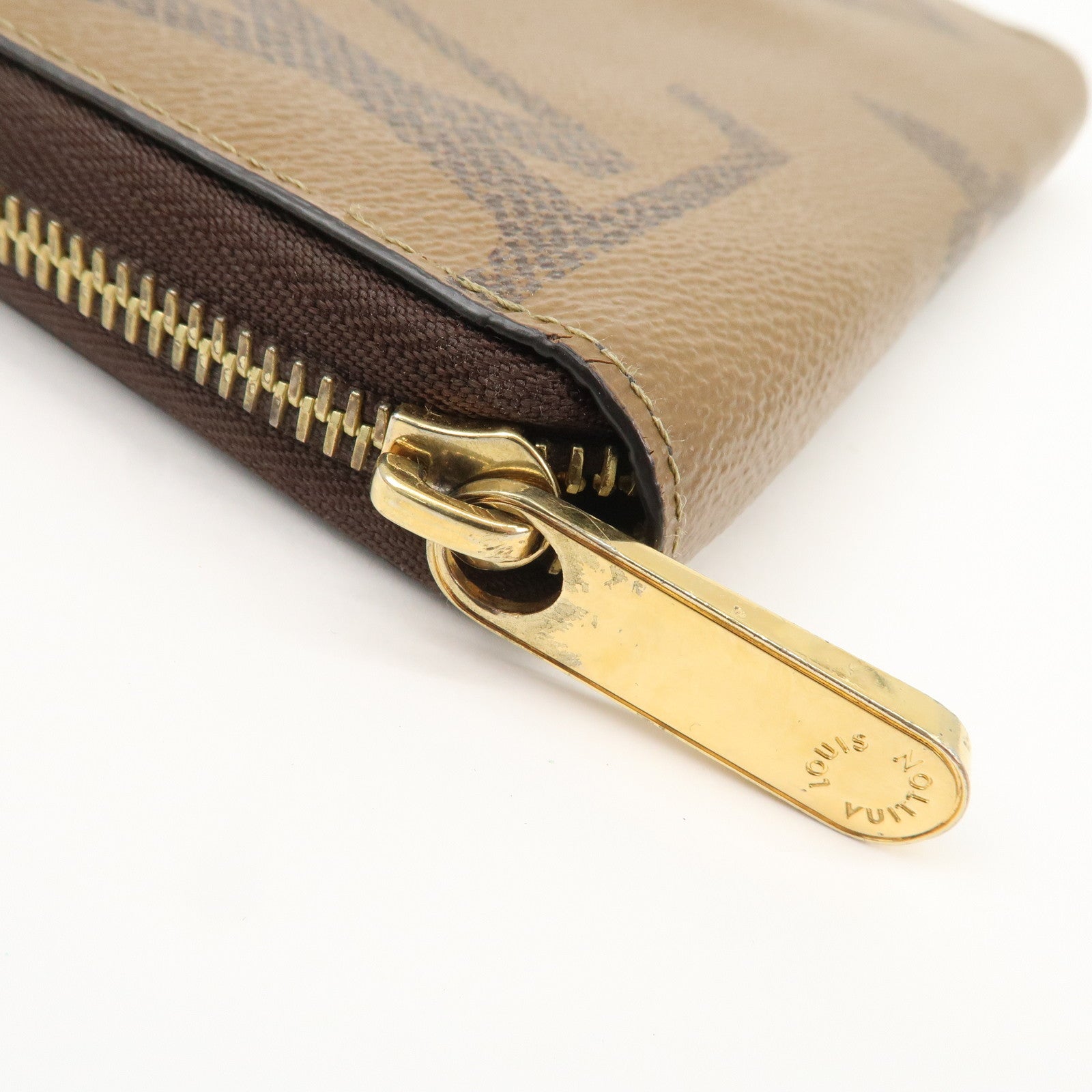 Louis Vuitton Giant Monogram Reverse Zippy Wallet Long Wallet M69353 Used