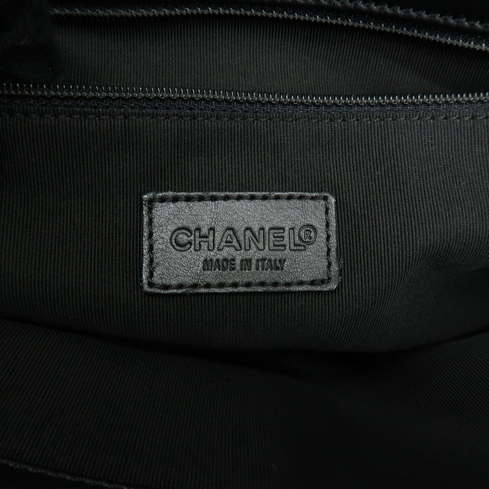 CHANEL COCO Mark Calf Leather Tote Bag Shoulder Bag Black A14305