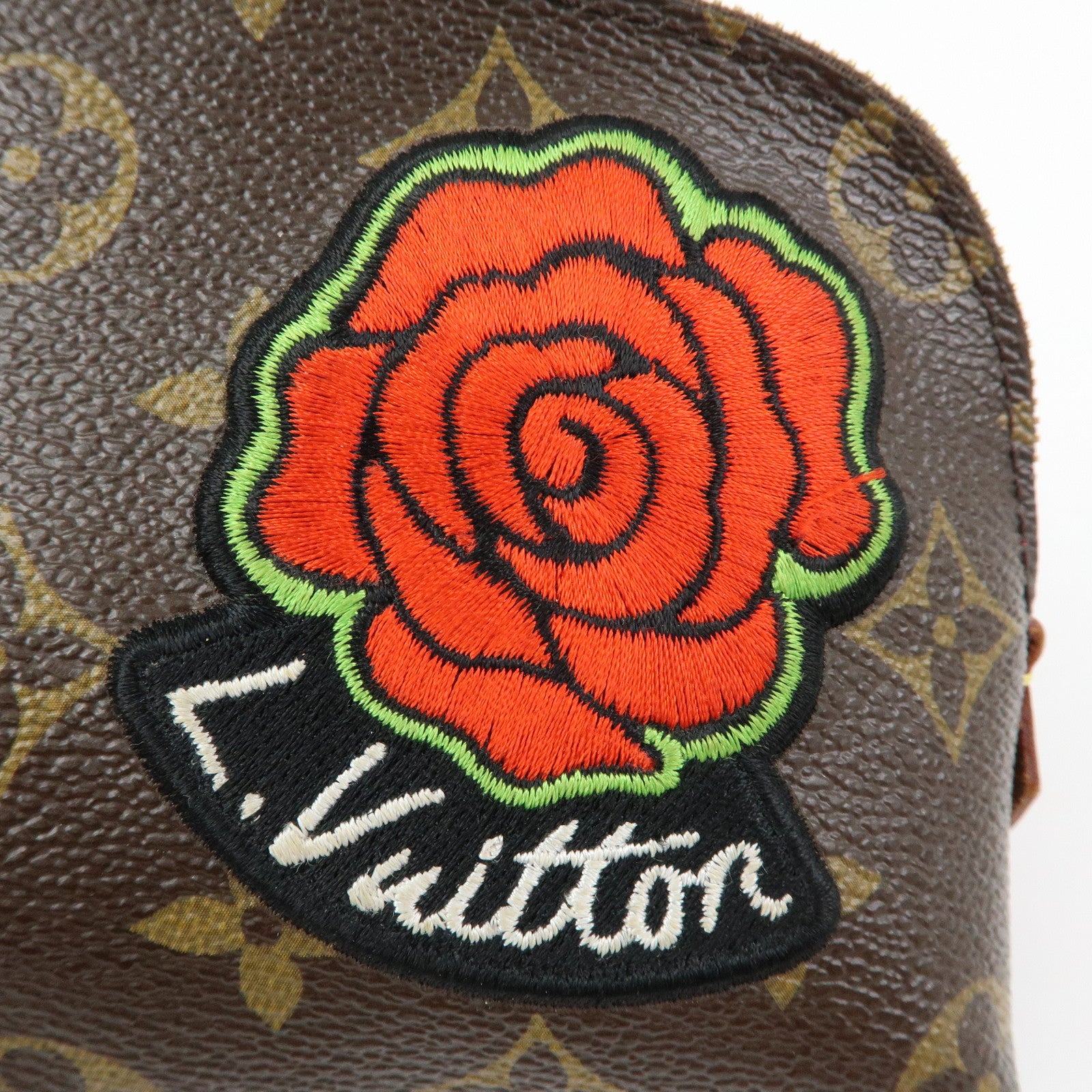Louis Vuitton Monogram Patchies Pochette Cosmetic PM Pouch M43998