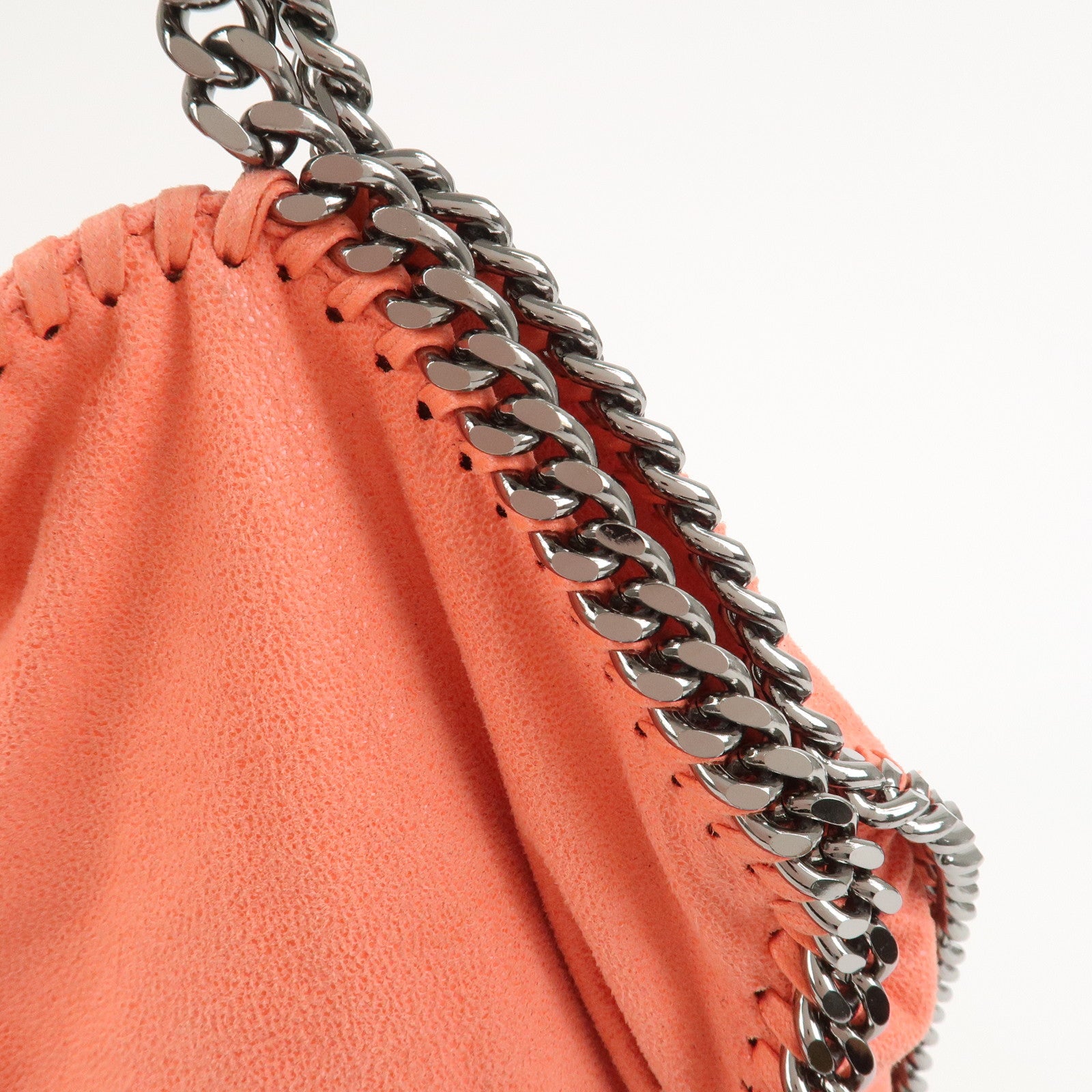 STELLA MCCARTNEY Falabella Fold-Over Tote 2Way Bag Orange