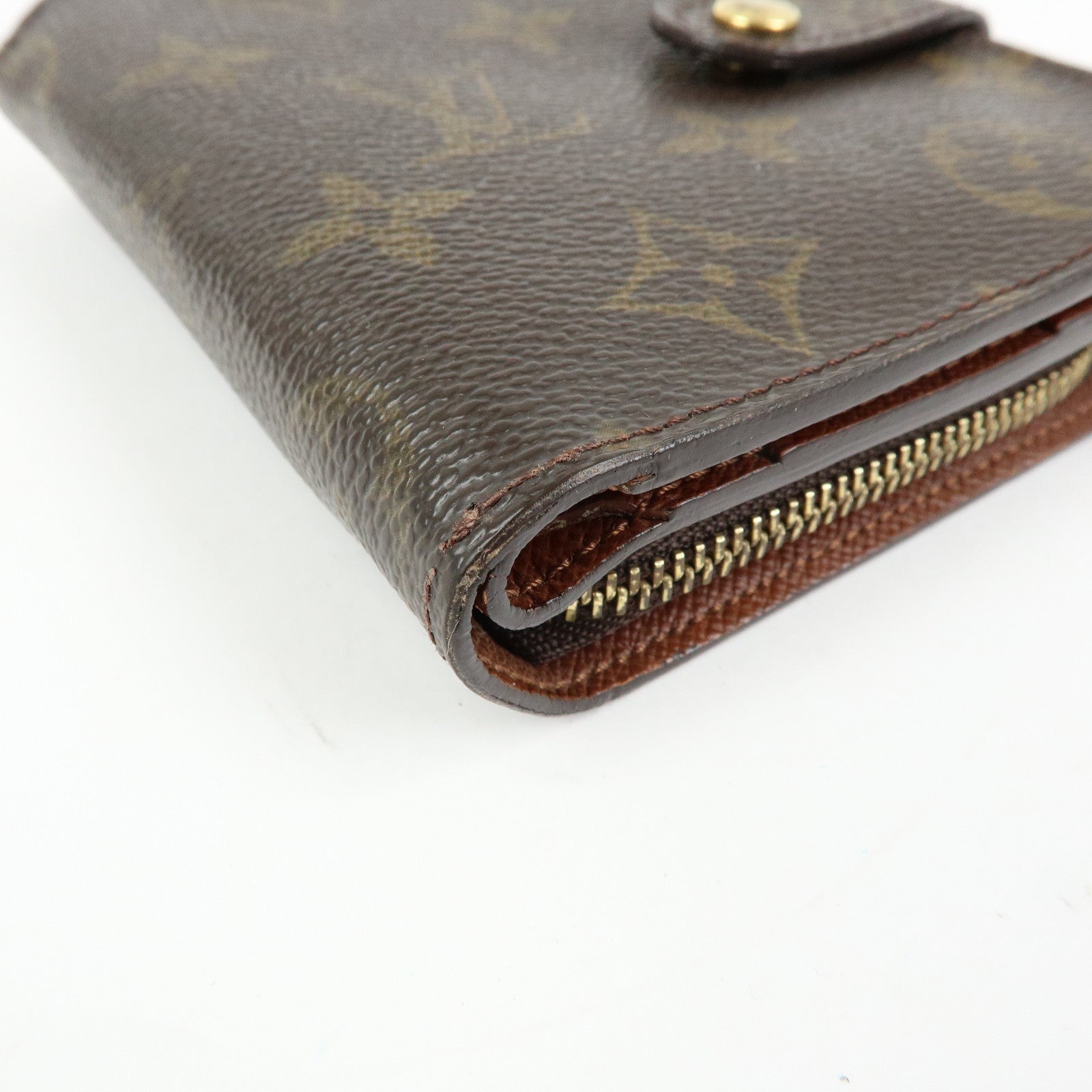 Louis Vuitton Monogram Compact Zippy Bi-fold Wallet Brown M61667