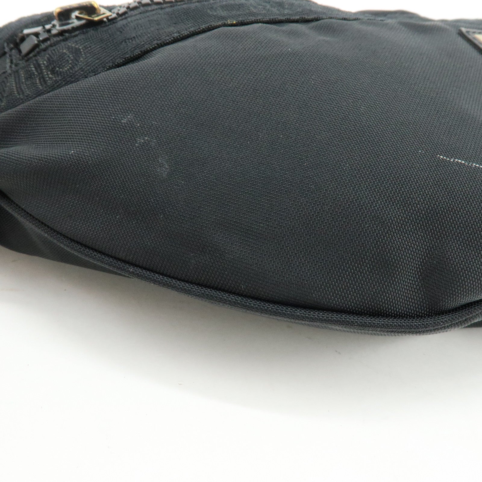 CHANEL Sports Line Nylon Banana Bag Waist Bag Crossbody Bag Black