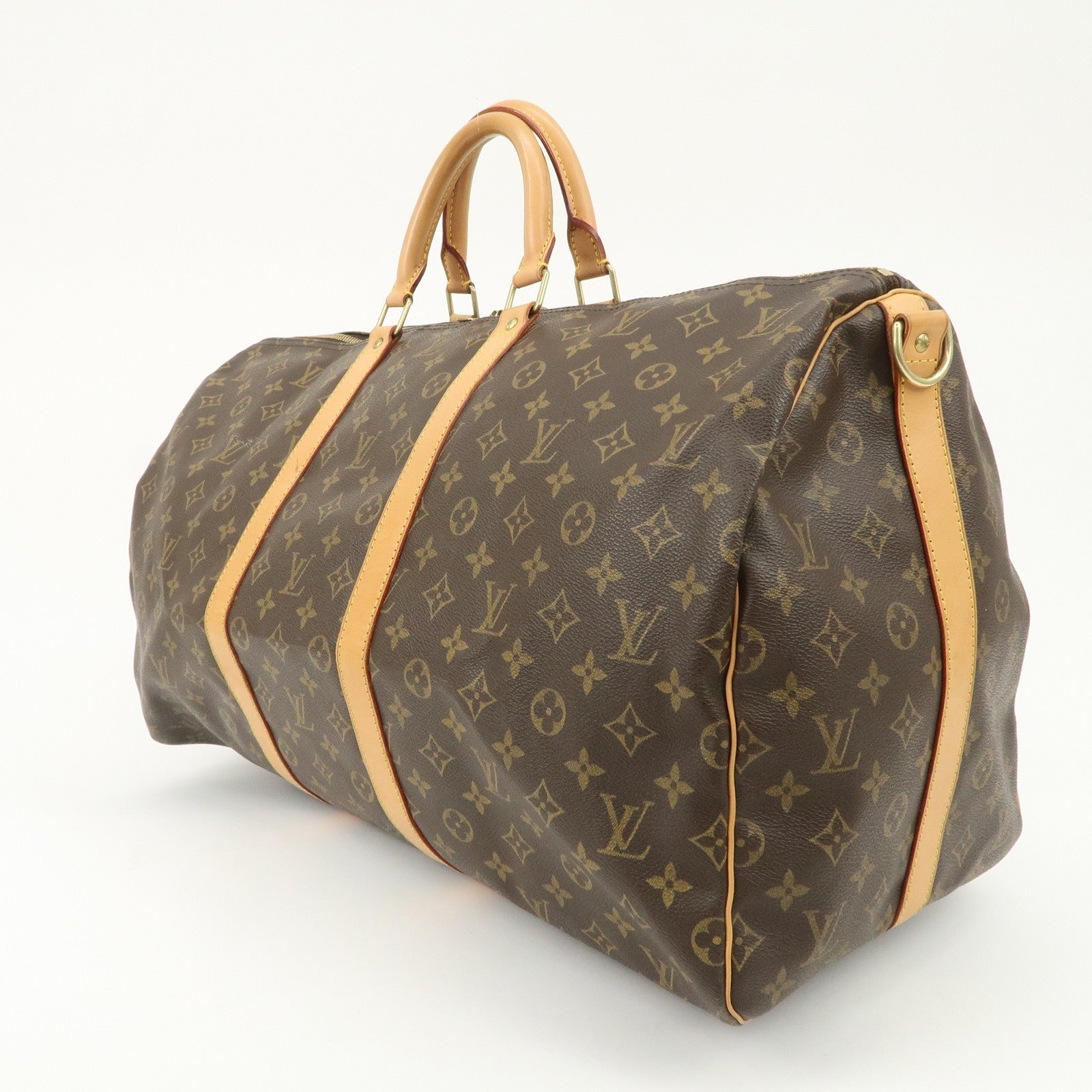 Louis Vuitton Monogram Keep All Bandouliere 55 Boston Bag M41414