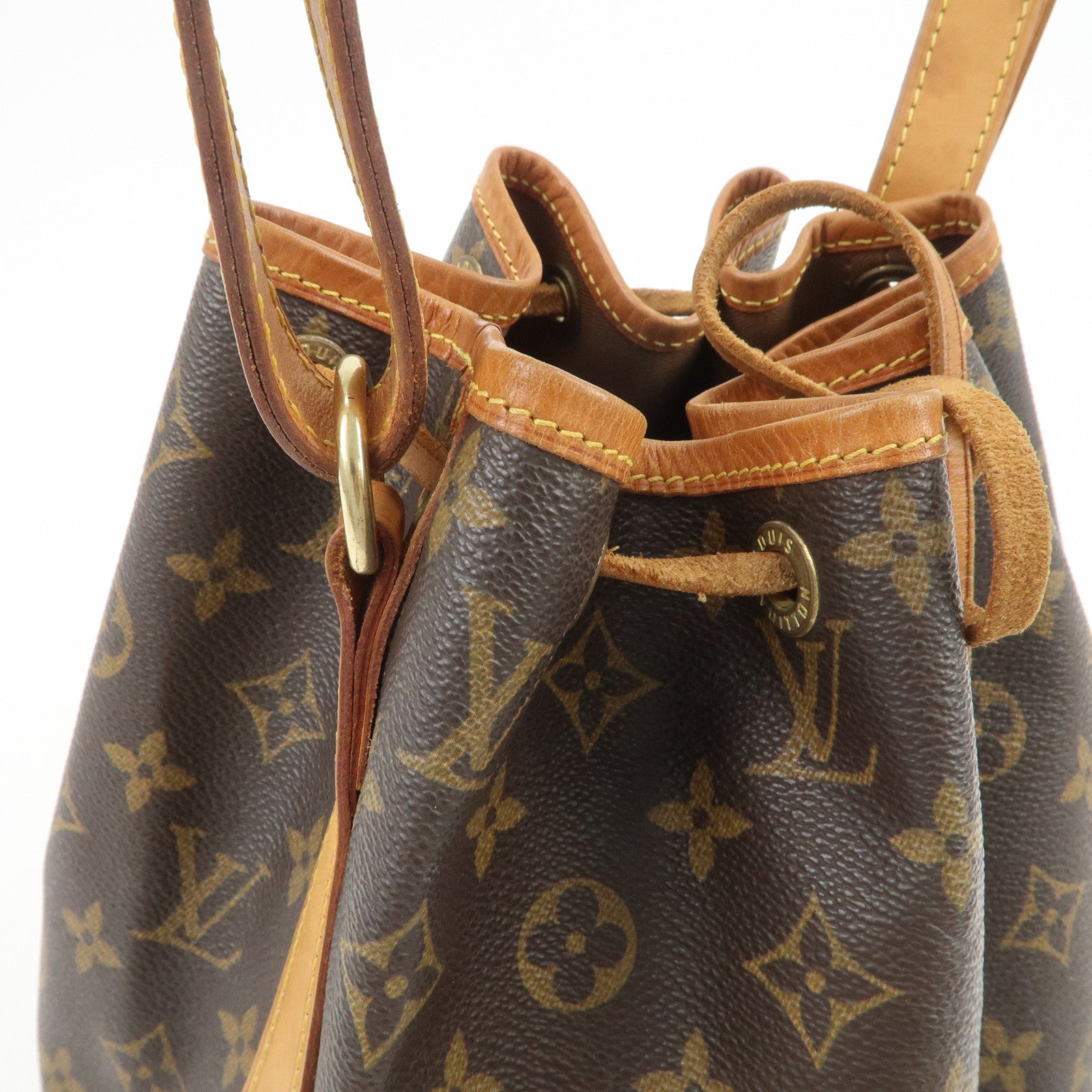 Louis Vuitton Monogram Petit Noe Shoulder Bag Brown M42226