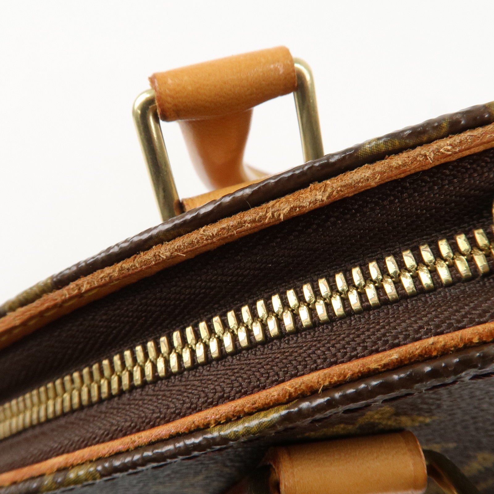 Louis Vuitton Monogram Canvas Ellipse PM Hand Bag Brown M51127 Used