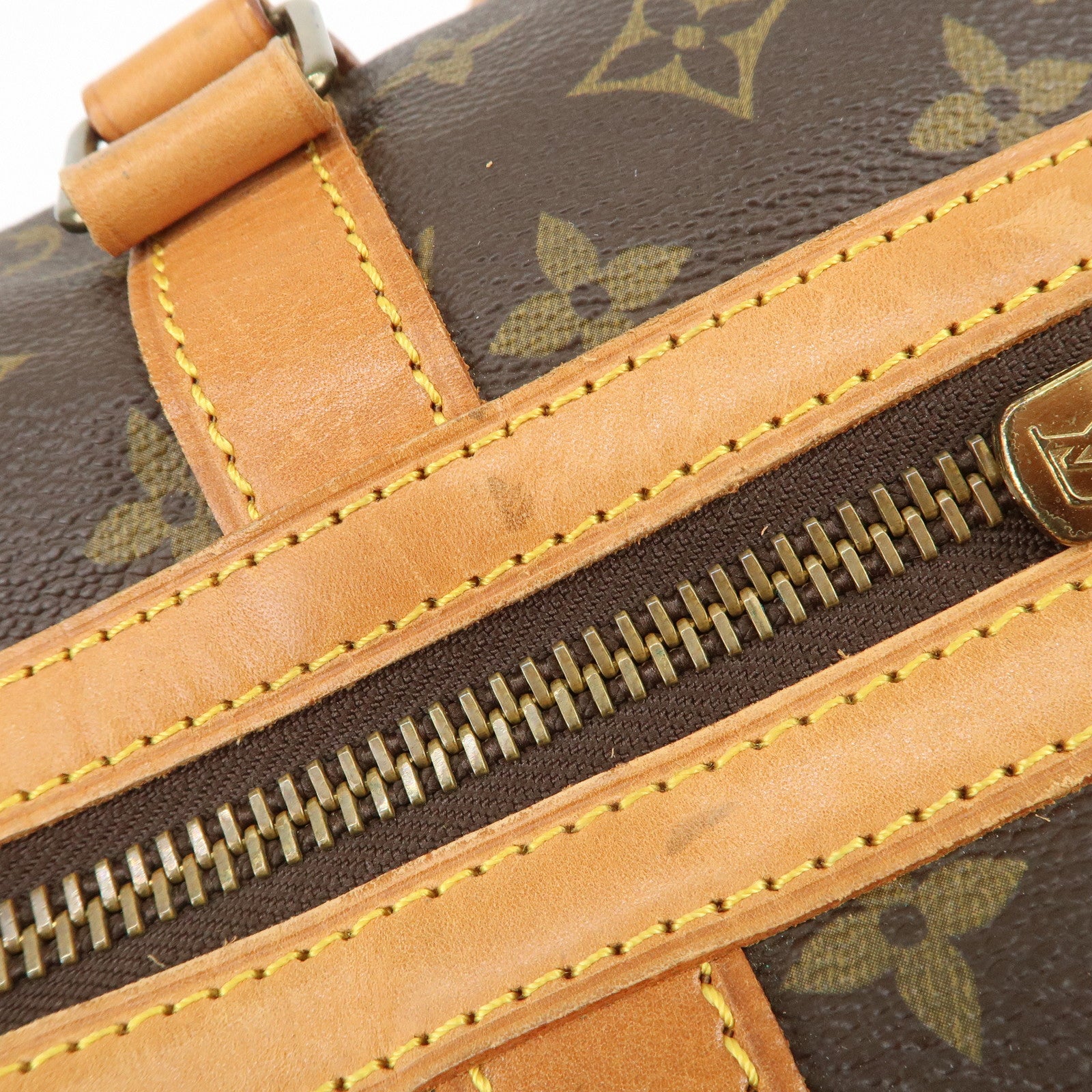 Louis Vuitton Monogram Sac Souple 55 Boston Bag Brown M41622