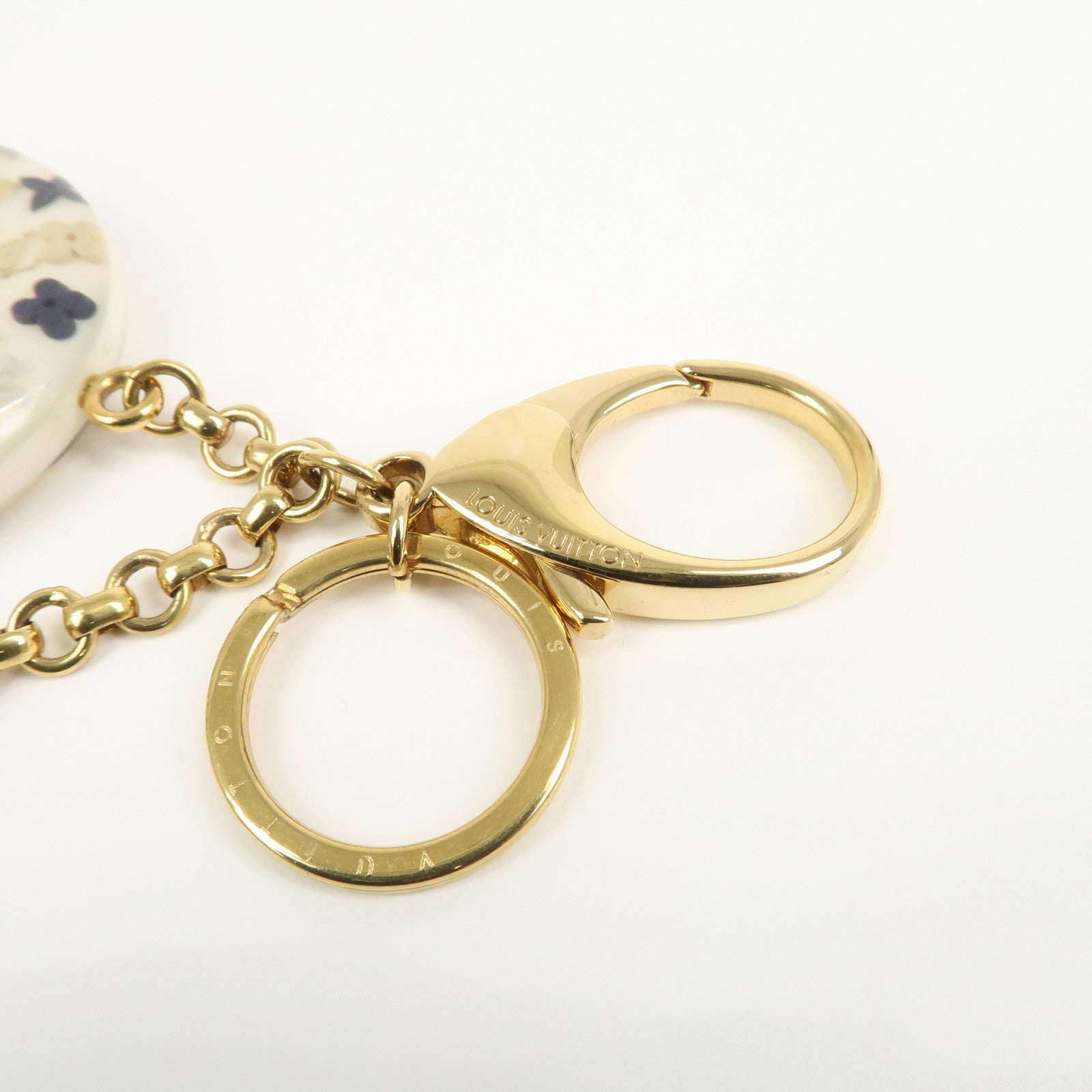 Louis Vuitton Porte Cles Marina Metal Bag Charm White M66141