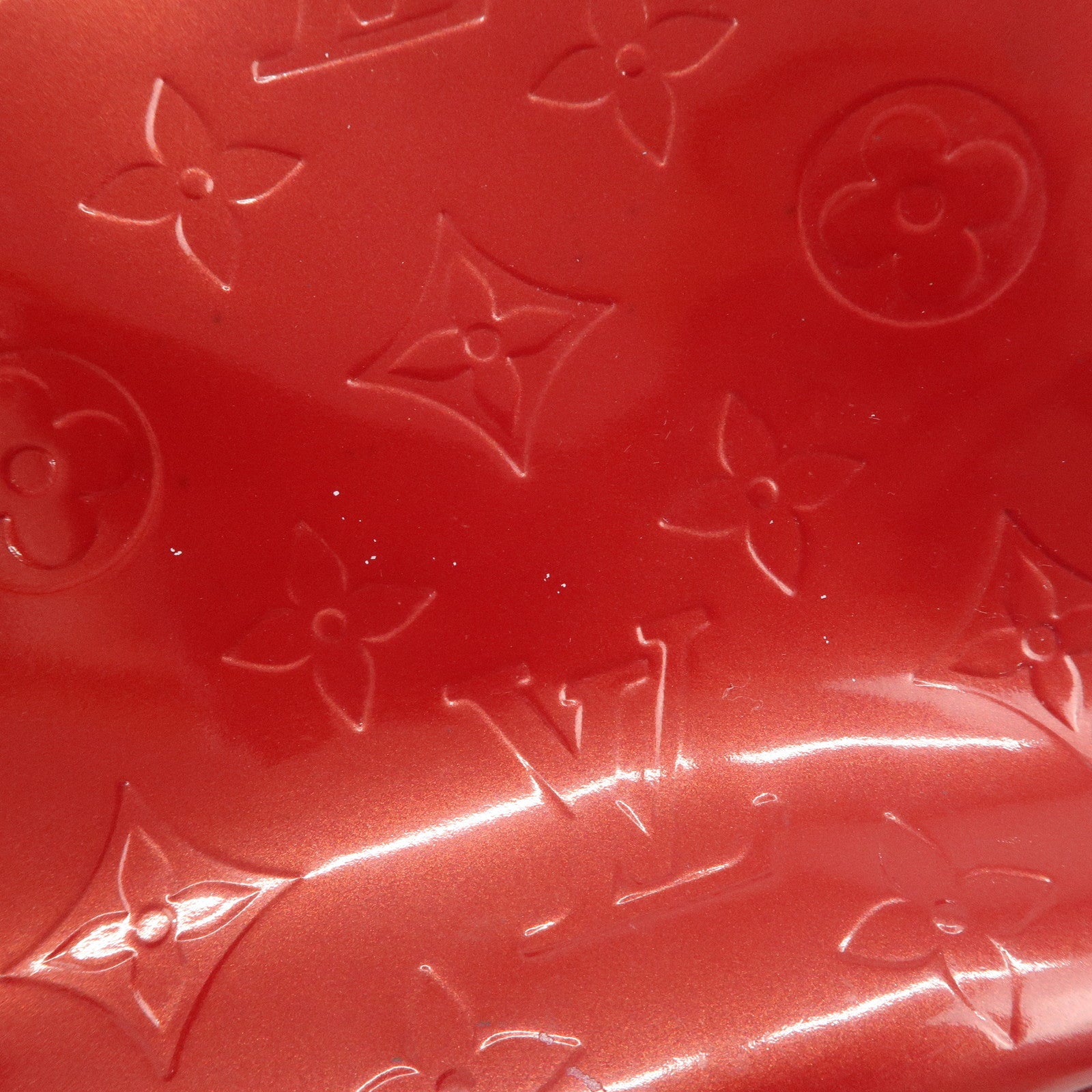 Louis Vuitton Monogram Vernis Lead PM Hand Bag Red M91990