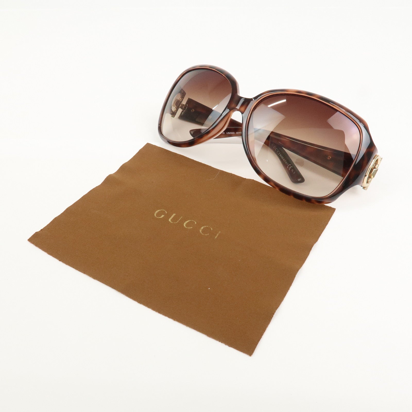 GUCCI Horsebit Plastic Metal Sunglasses GG 3115/F/S  61□15 115