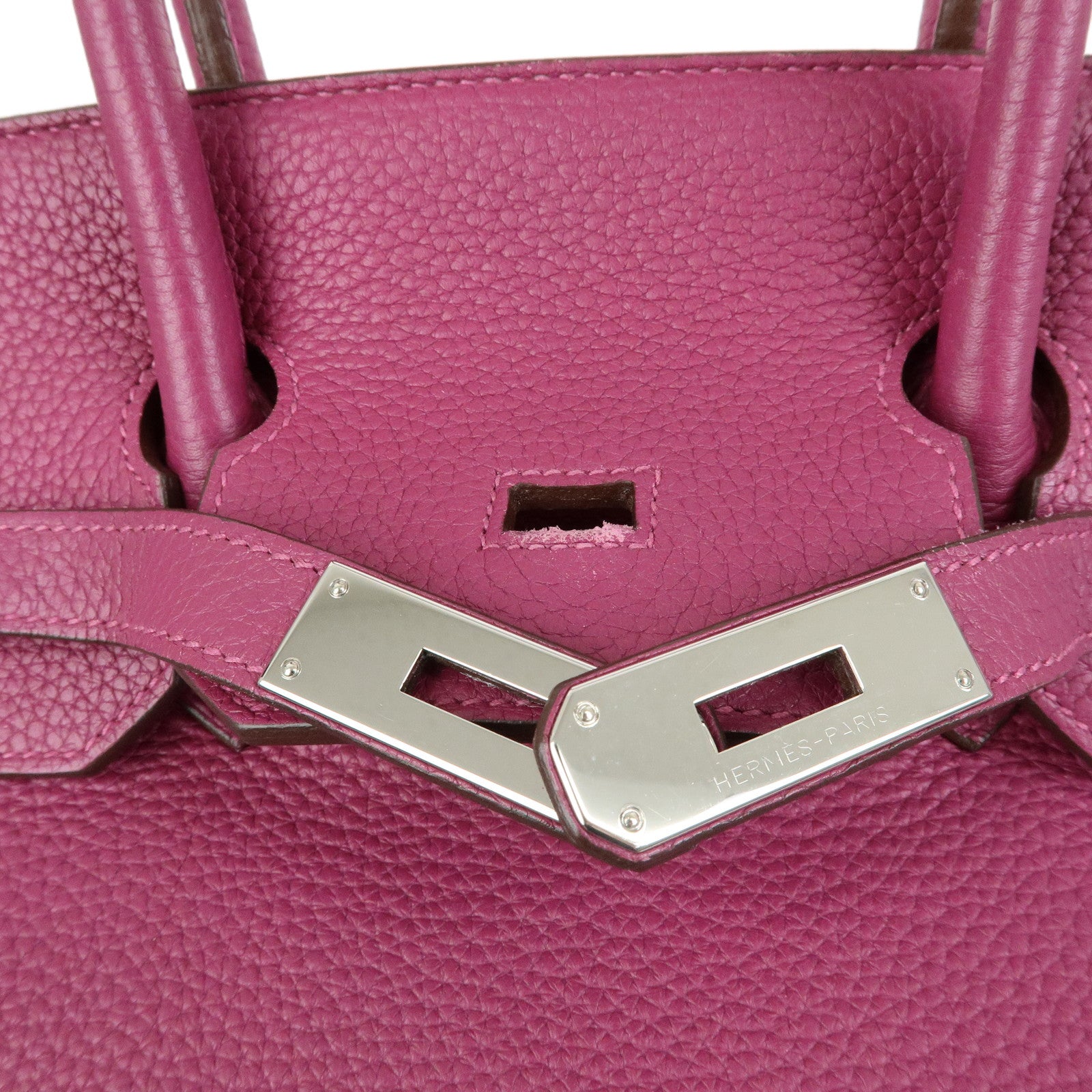 HERMES Birkin 35 Togo Leather Hand Bag □O Stamped Tosca