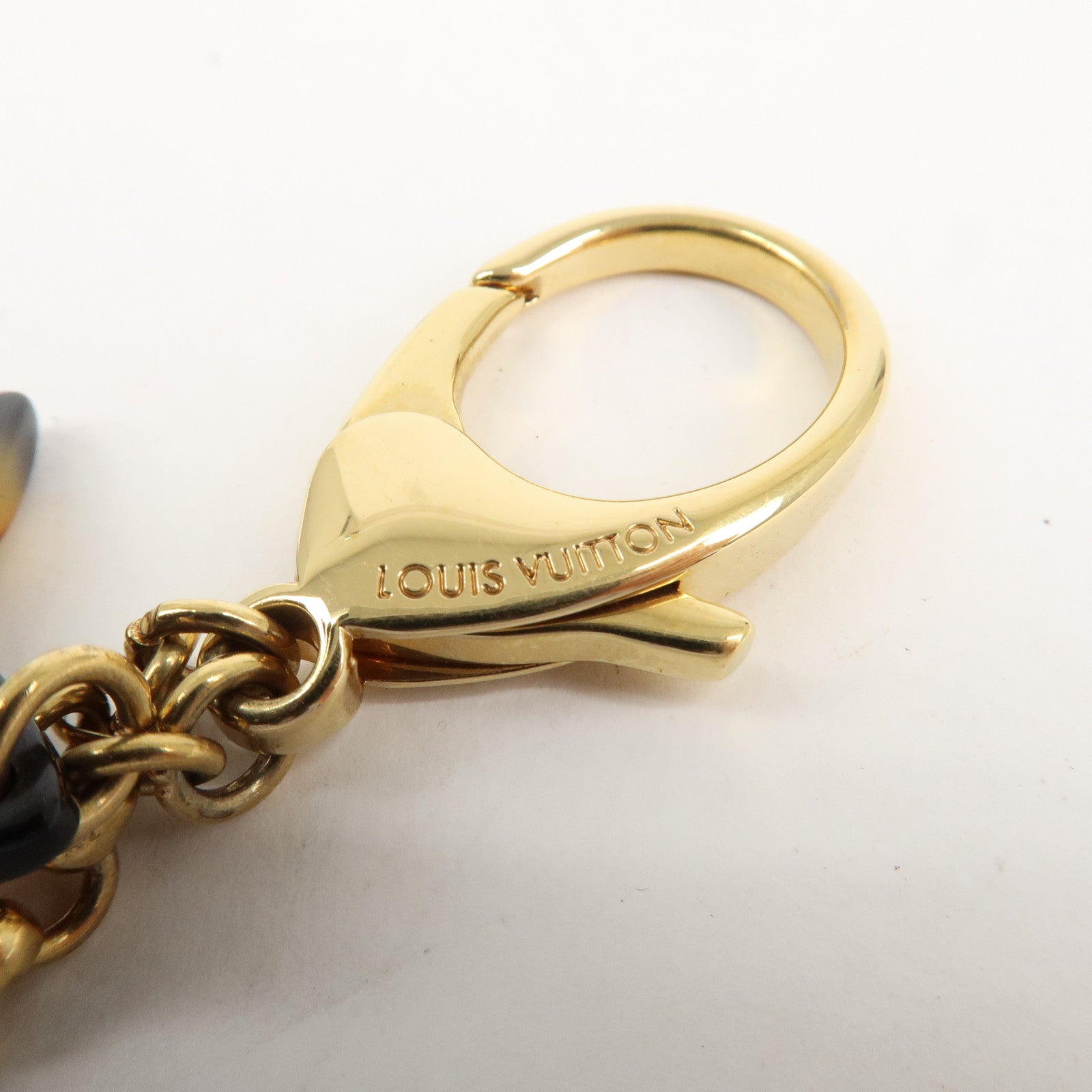 Louis Vuitton Bijou Sac Insolence Key Bag Charm Gold Brown M65844 Used