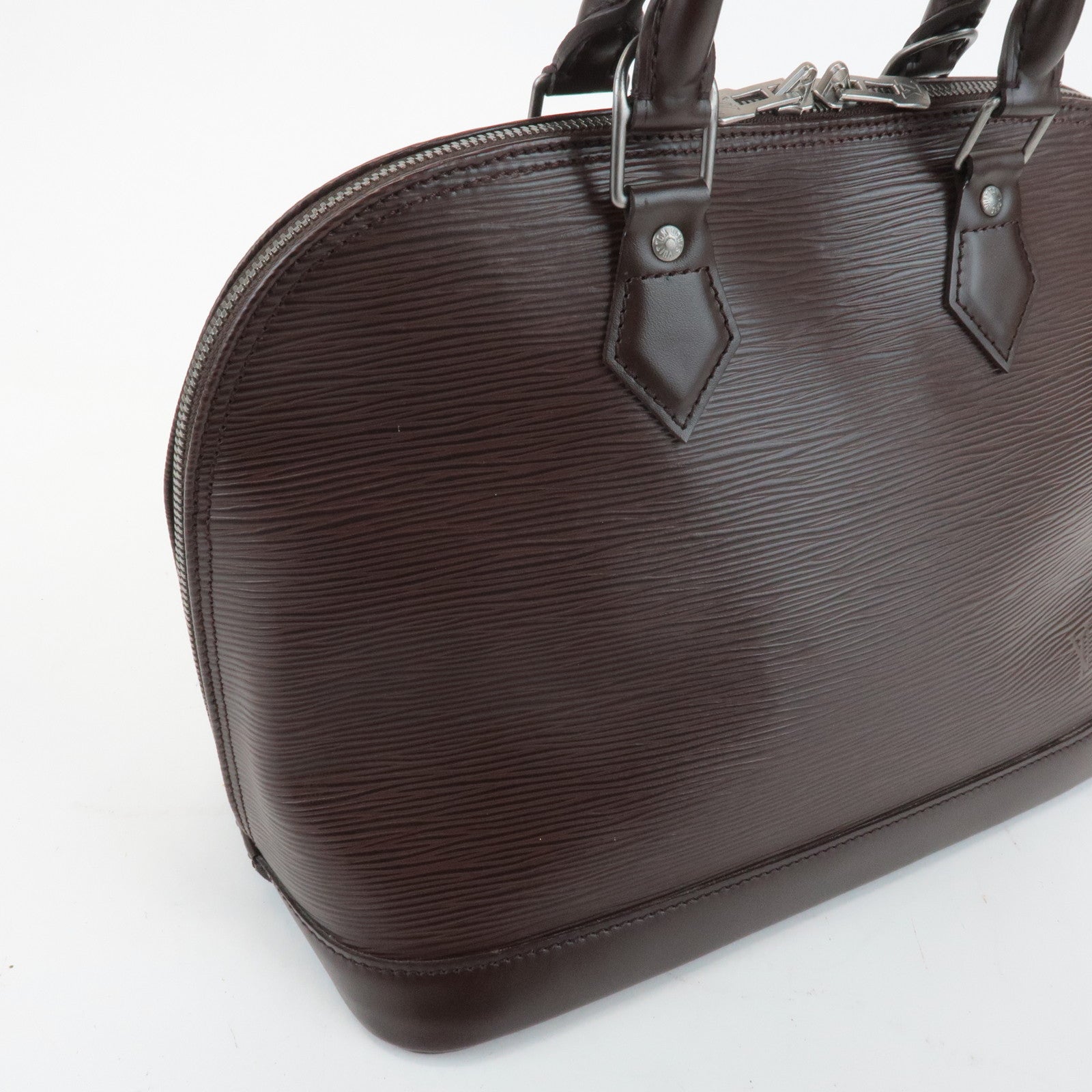 Louis Vuitton Epi Leather Alma PM Hand Bag Mocha Brown M5214D Used