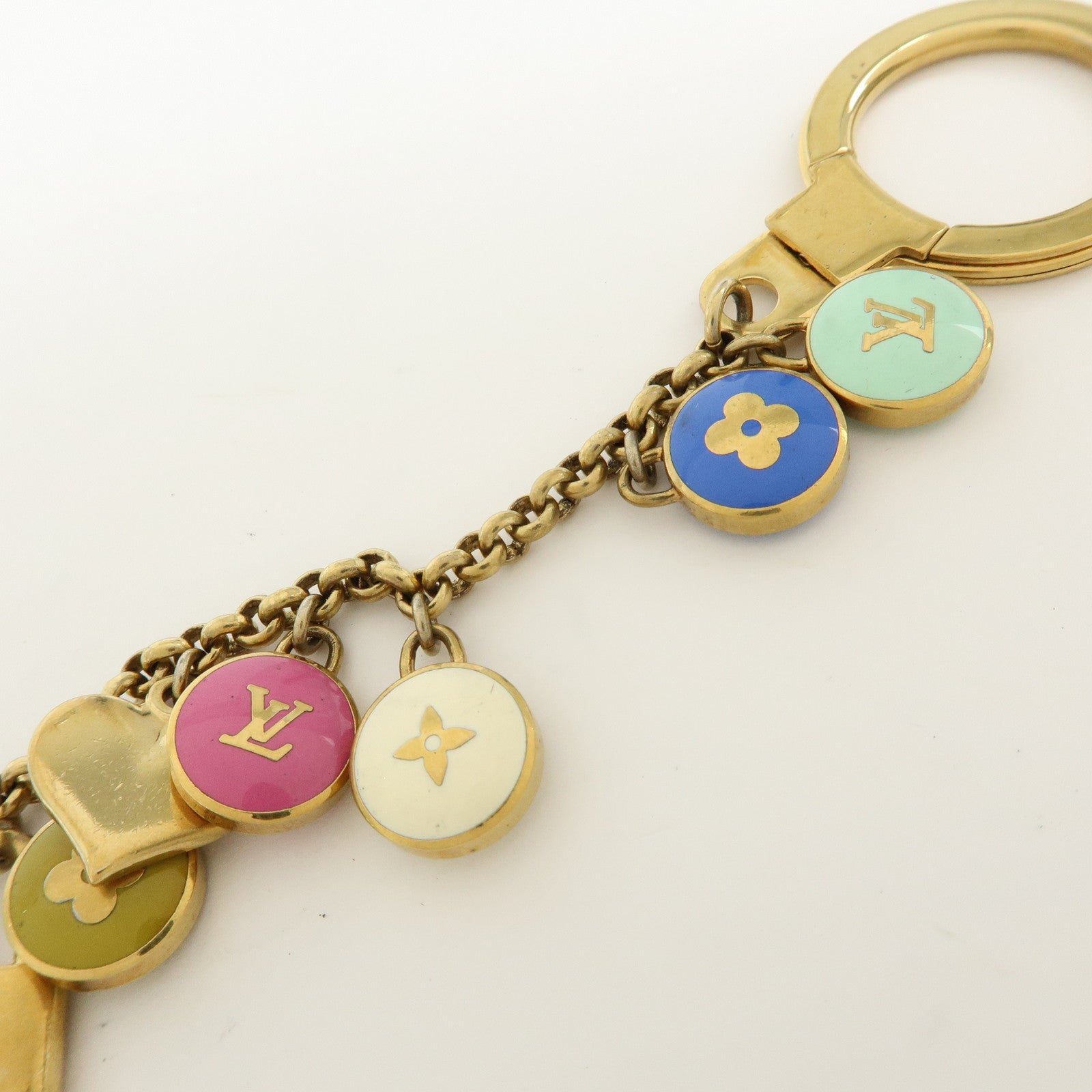 Louis Vuitton Monogram Porte Cles Chaine Pastille Bag Charm M65380