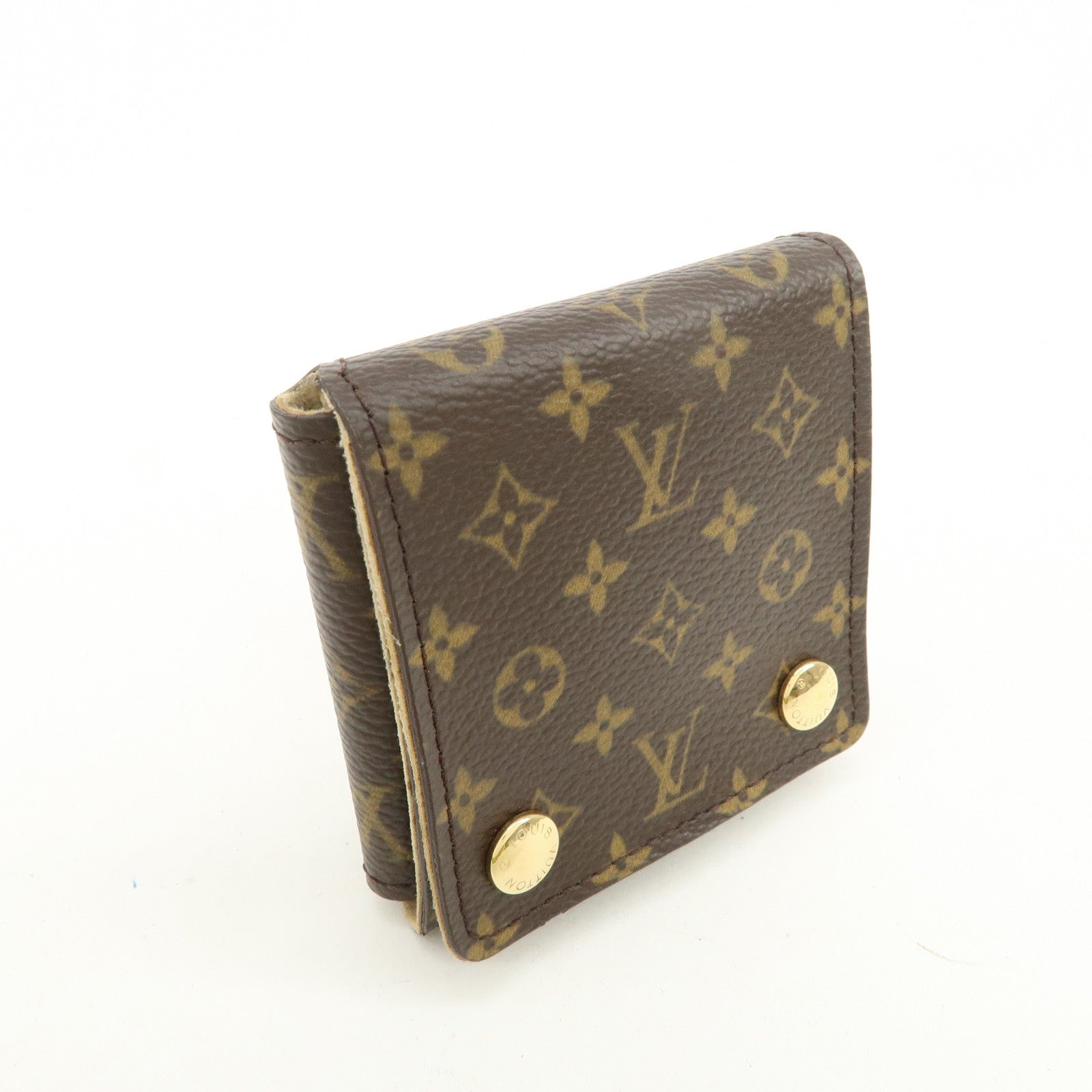 Louis Vuitton Monogram Jewelry Case Jewelry Box Brown