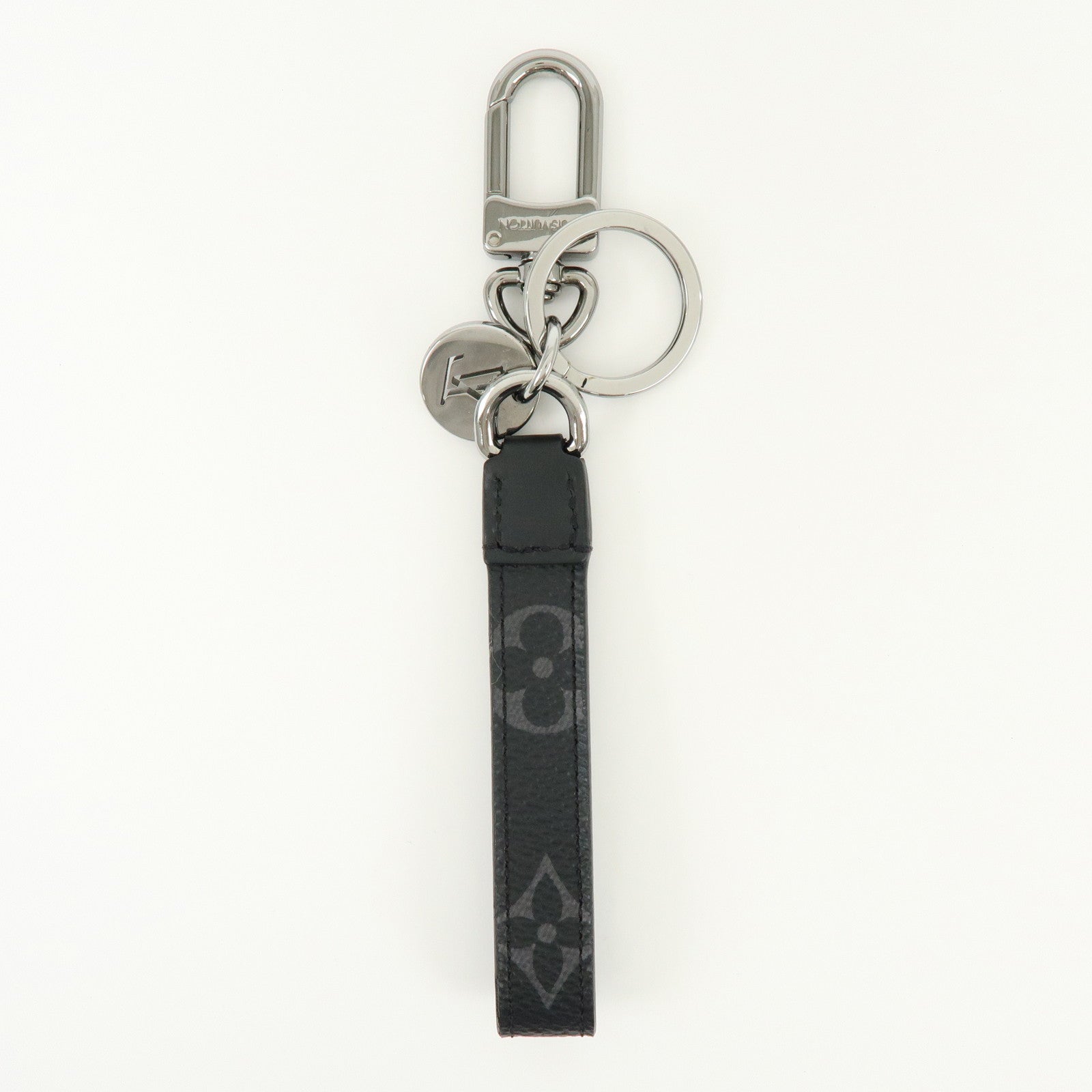 Louis Vuitton Monogram Eclipse Porte Cles Dragonne Key Chain M61950