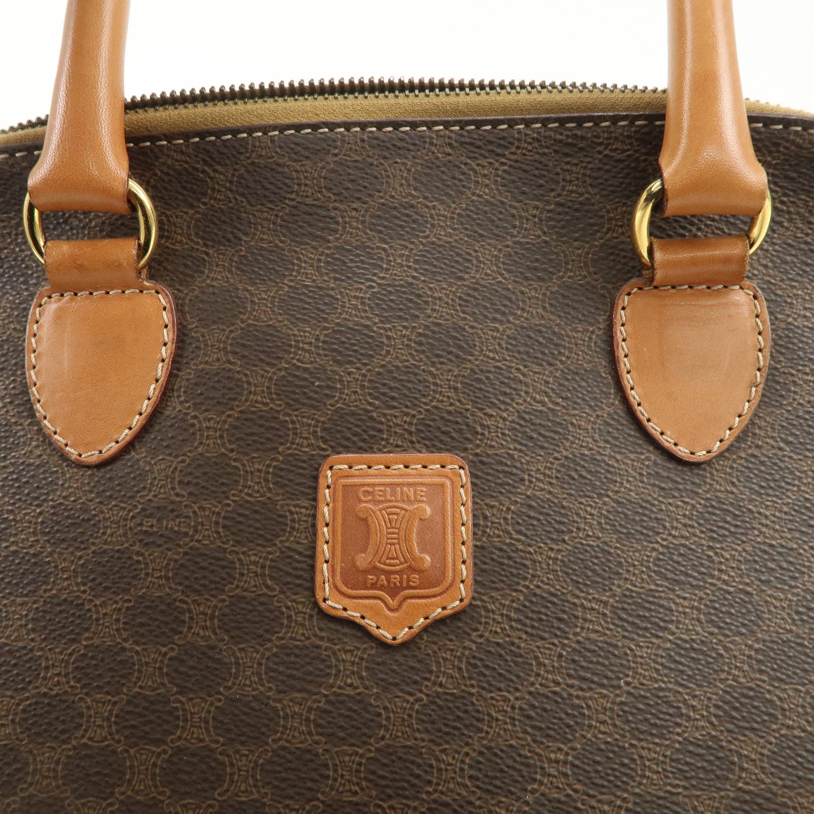 CELINE Macadam PVC Leather Hand Bag Shoulder Bag