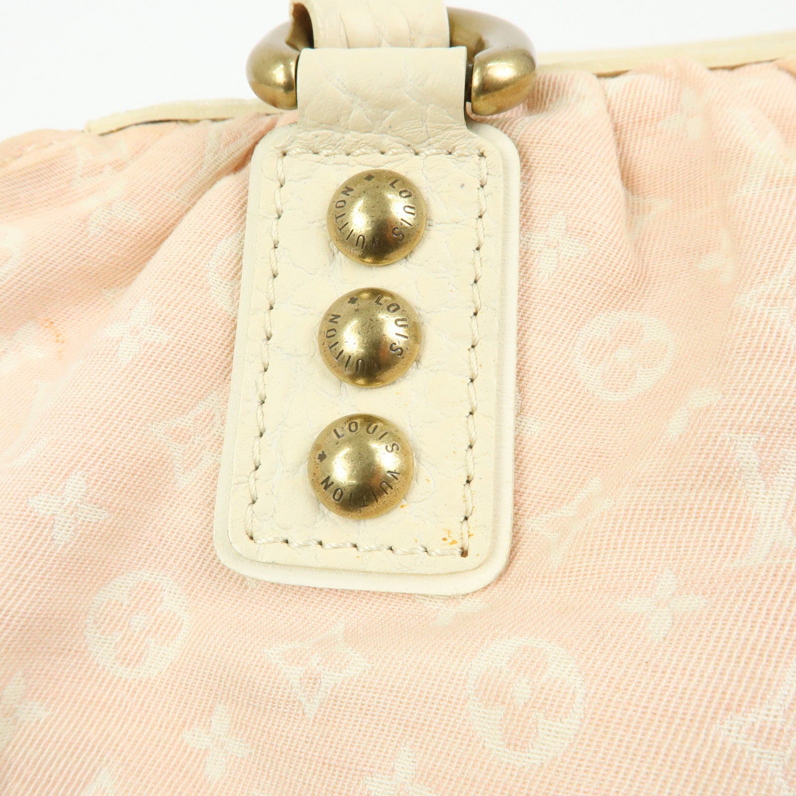 Louis Vuitton Monogram Mini Lin Trapeze PM Canvas Hand Bag M40062