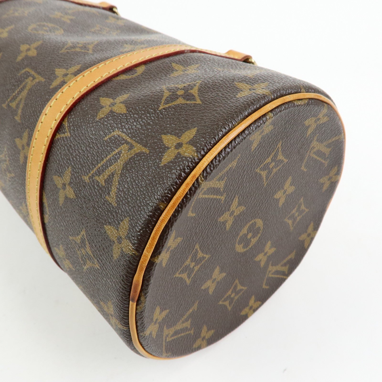 Louis Vuitton Monogram Papillon 30 Hand Bag Brown M51385