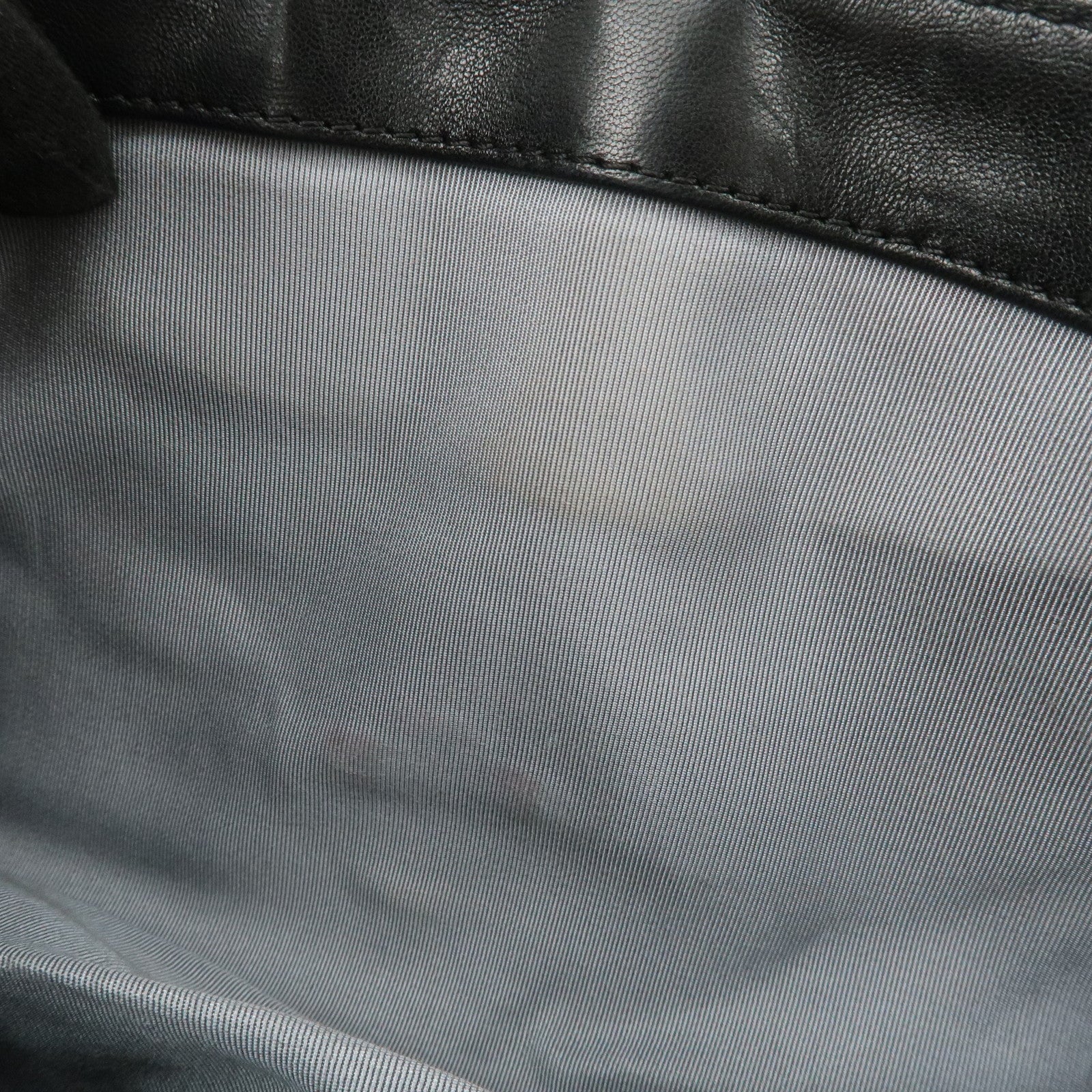 CHANEL Patent Leather Chain Shoulder Bag Hand Bag Black